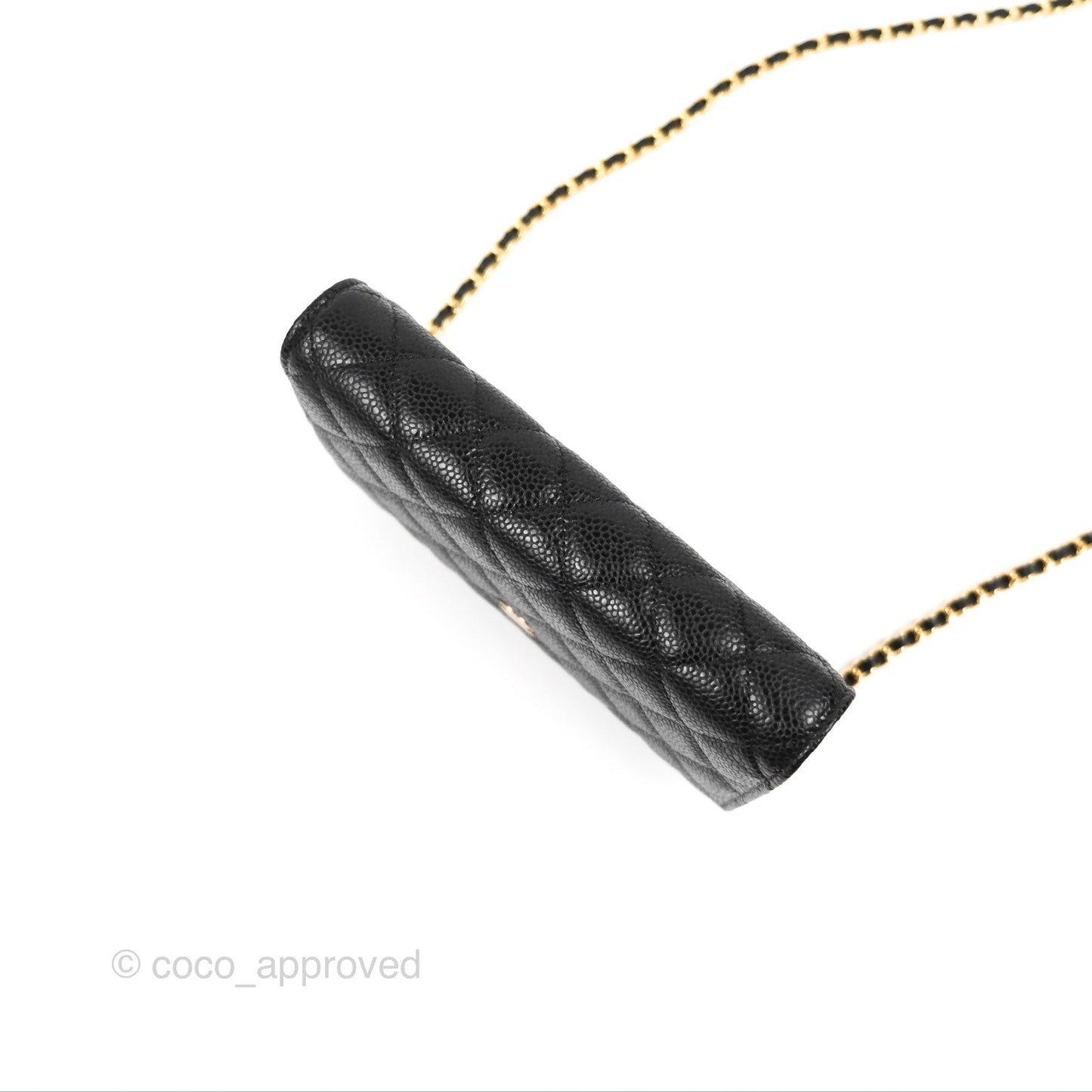 Chanel Quilted Classic WOC Black Caviar Gold Hardware