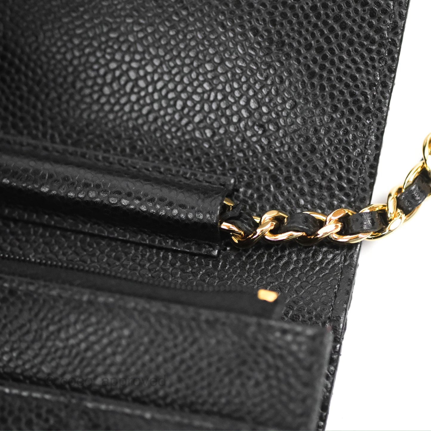 Chanel Quilted Classic WOC Black Caviar Gold Hardware