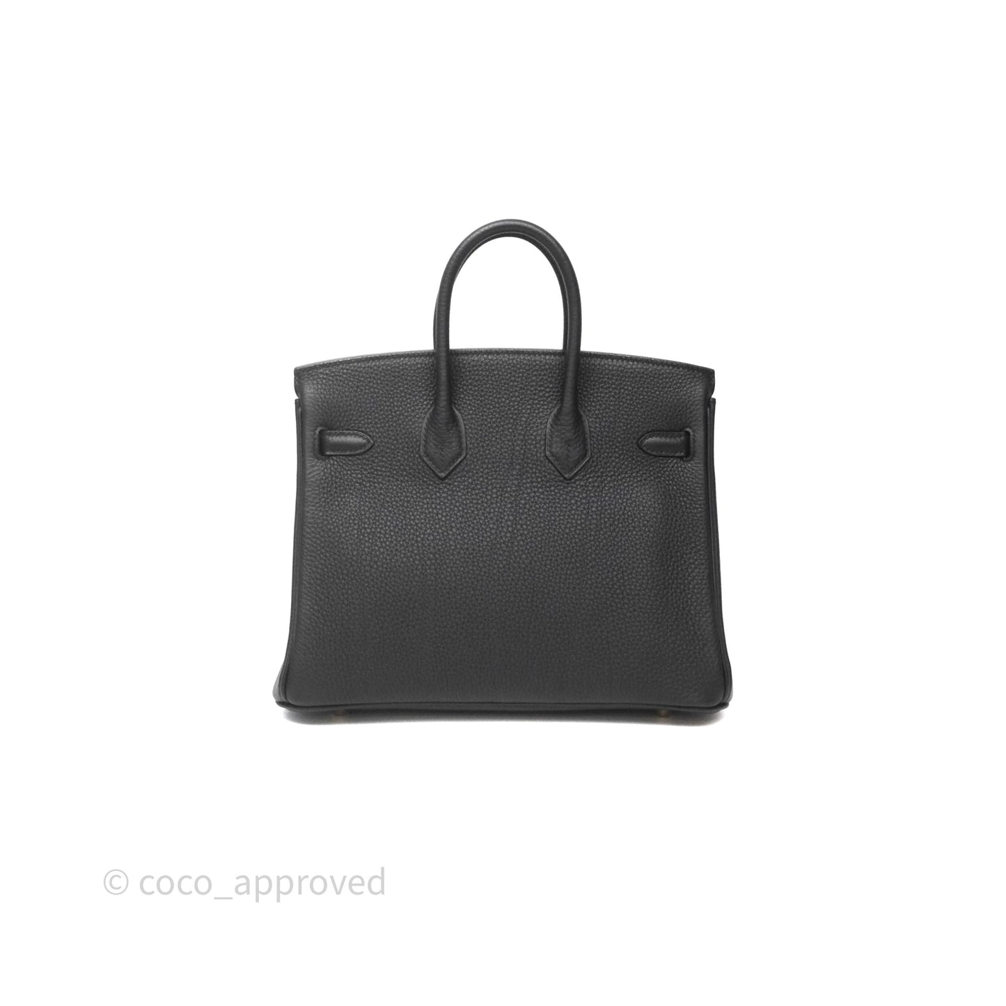 Hermes Birkin 25 Black Noir 89 Togo Gold Hardware