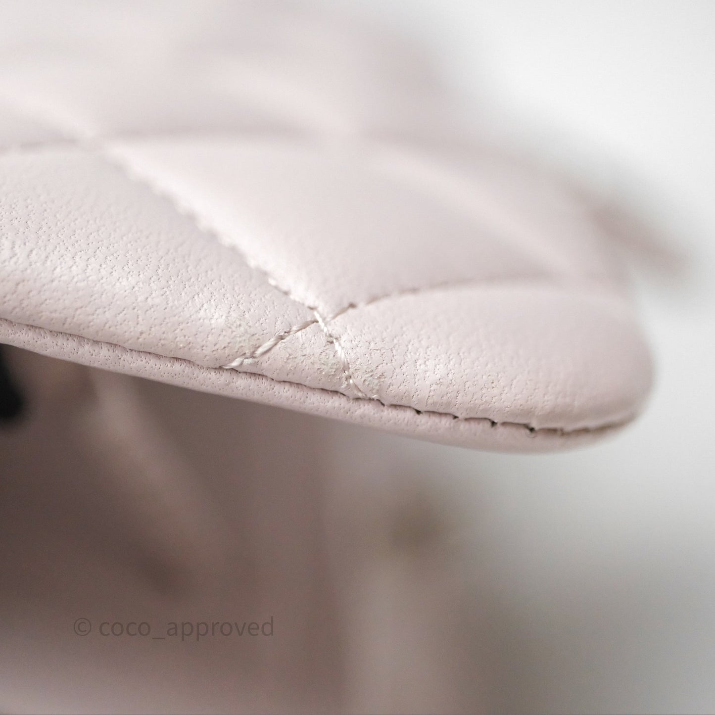 Chanel Small Classic Quilted Flap Lilac Lambskin Silver Hardware