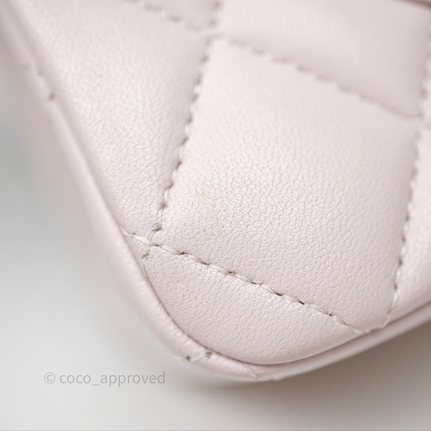 Chanel Small Classic Quilted Flap Lilac Lambskin Silver Hardware