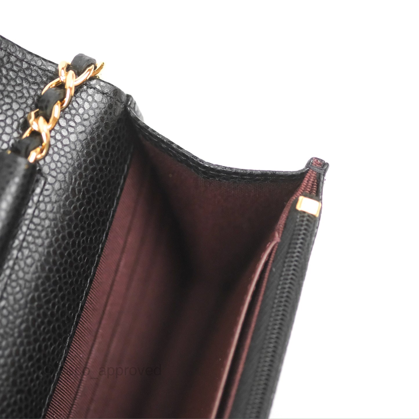 Chanel Quilted Classic WOC Black Caviar Gold Hardware