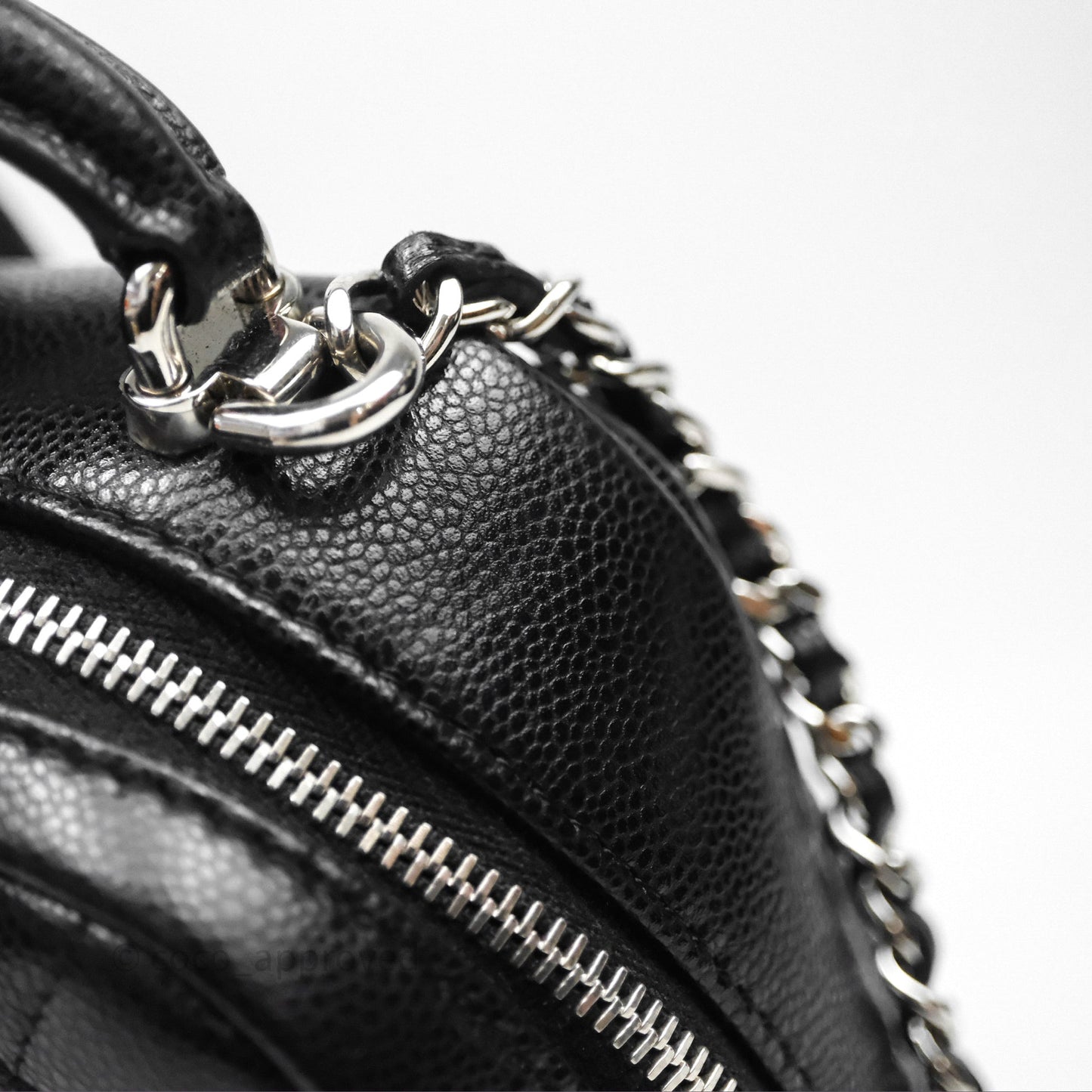 Chanel Classic Mini Backpack Black Caviar Silver Hardware