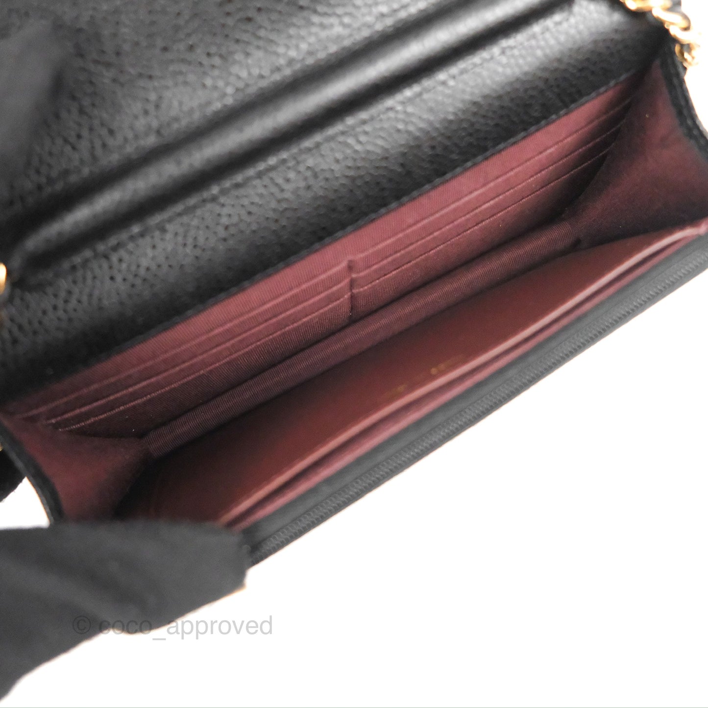 Chanel Quilted Classic WOC Black Caviar Gold Hardware