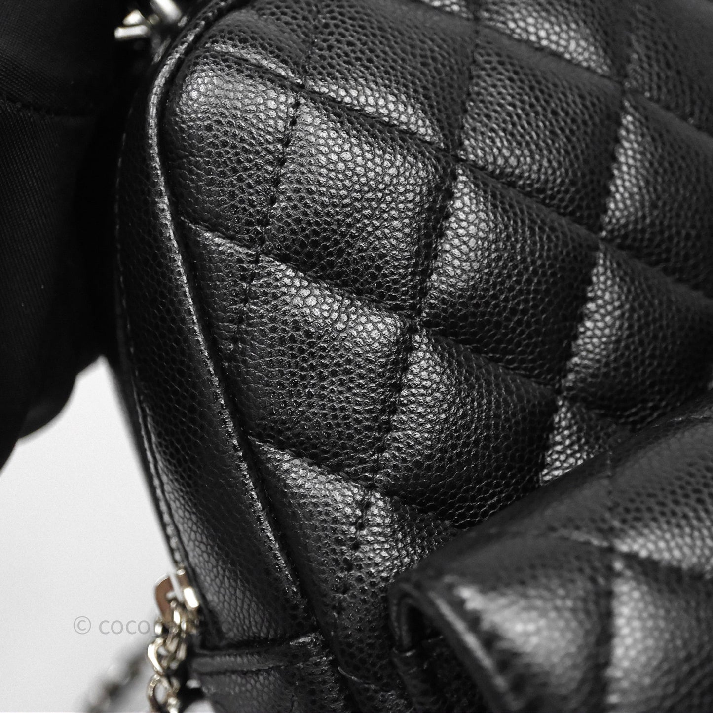 Chanel Classic Mini Backpack Black Caviar Silver Hardware