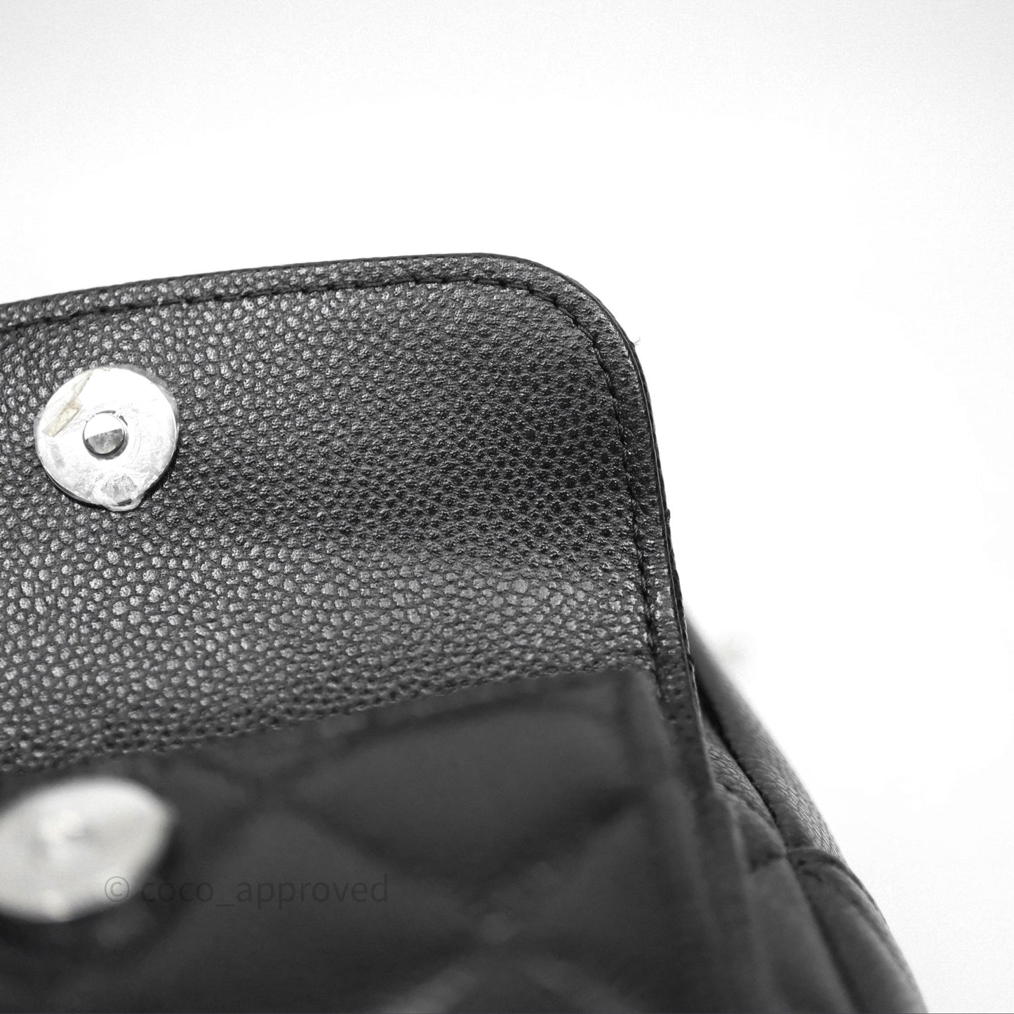 Chanel Classic Mini Backpack Black Caviar Silver Hardware