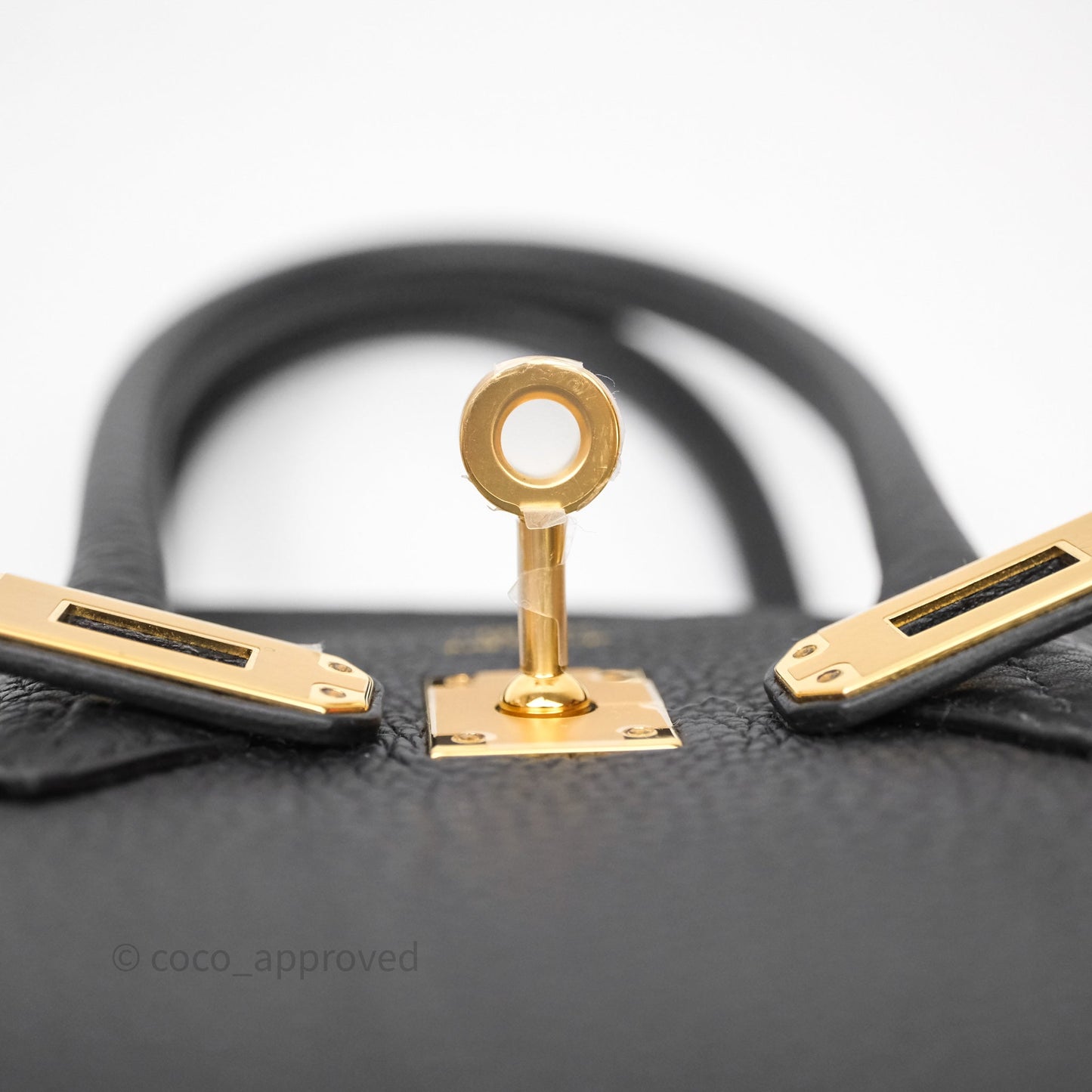 Hermes Birkin 25 Black Noir 89 Togo Gold Hardware