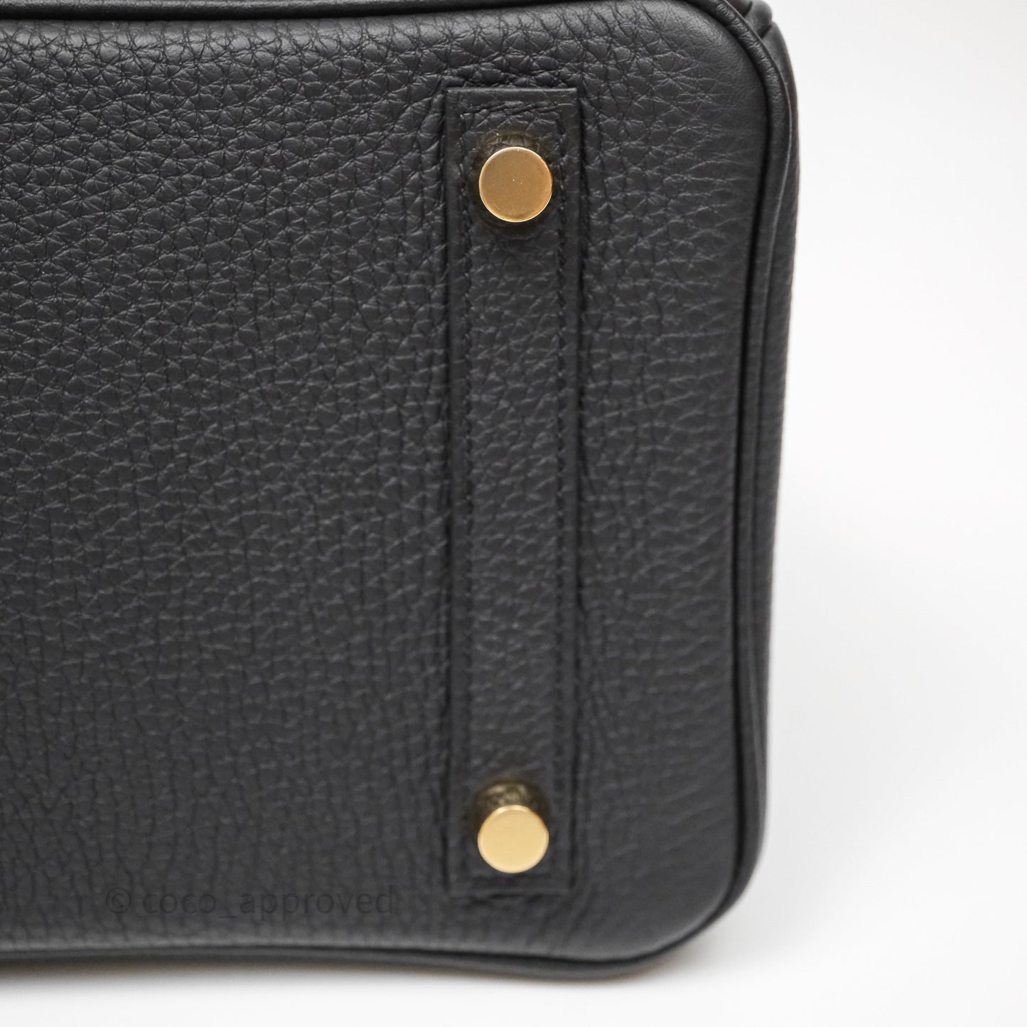 Hermes Birkin 25 Black Noir 89 Togo Gold Hardware