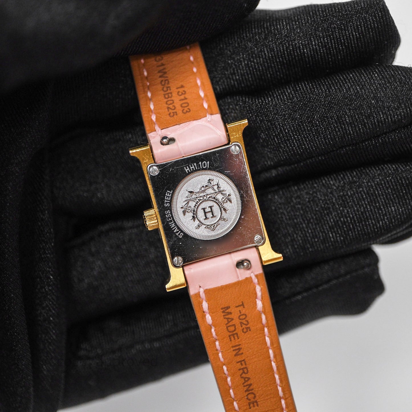 Hermès Heure H TPM Watch Alligator Gold Hardware
