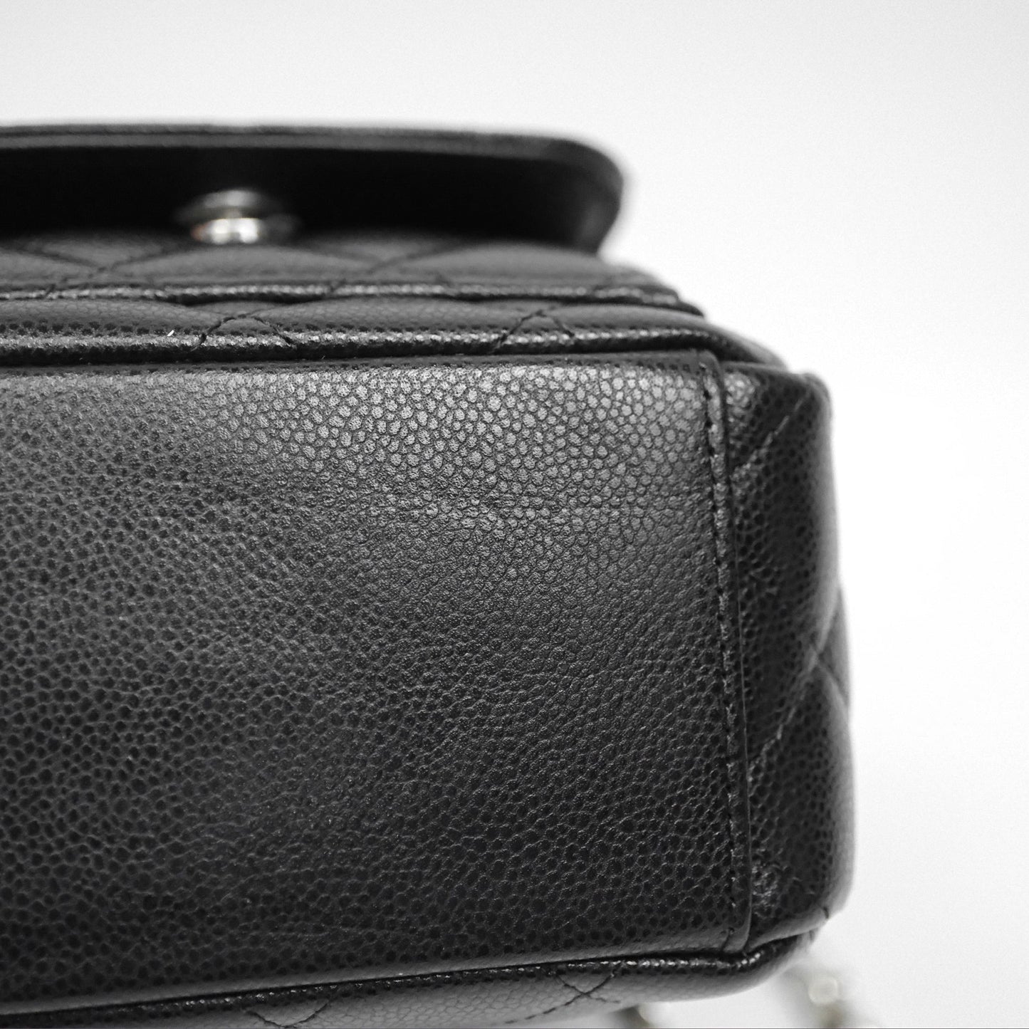Chanel Classic Mini Backpack Black Caviar Silver Hardware