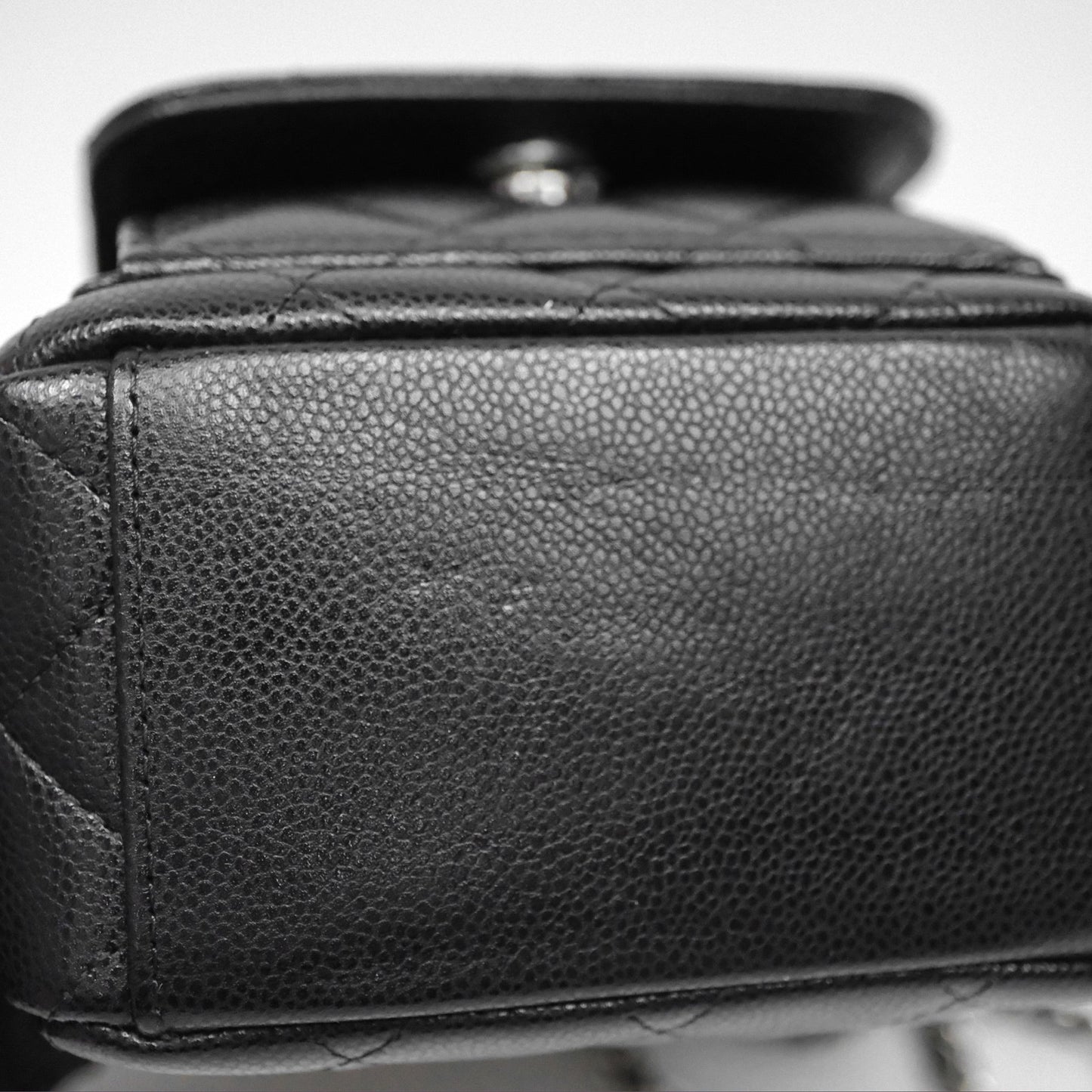 Chanel Classic Mini Backpack Black Caviar Silver Hardware