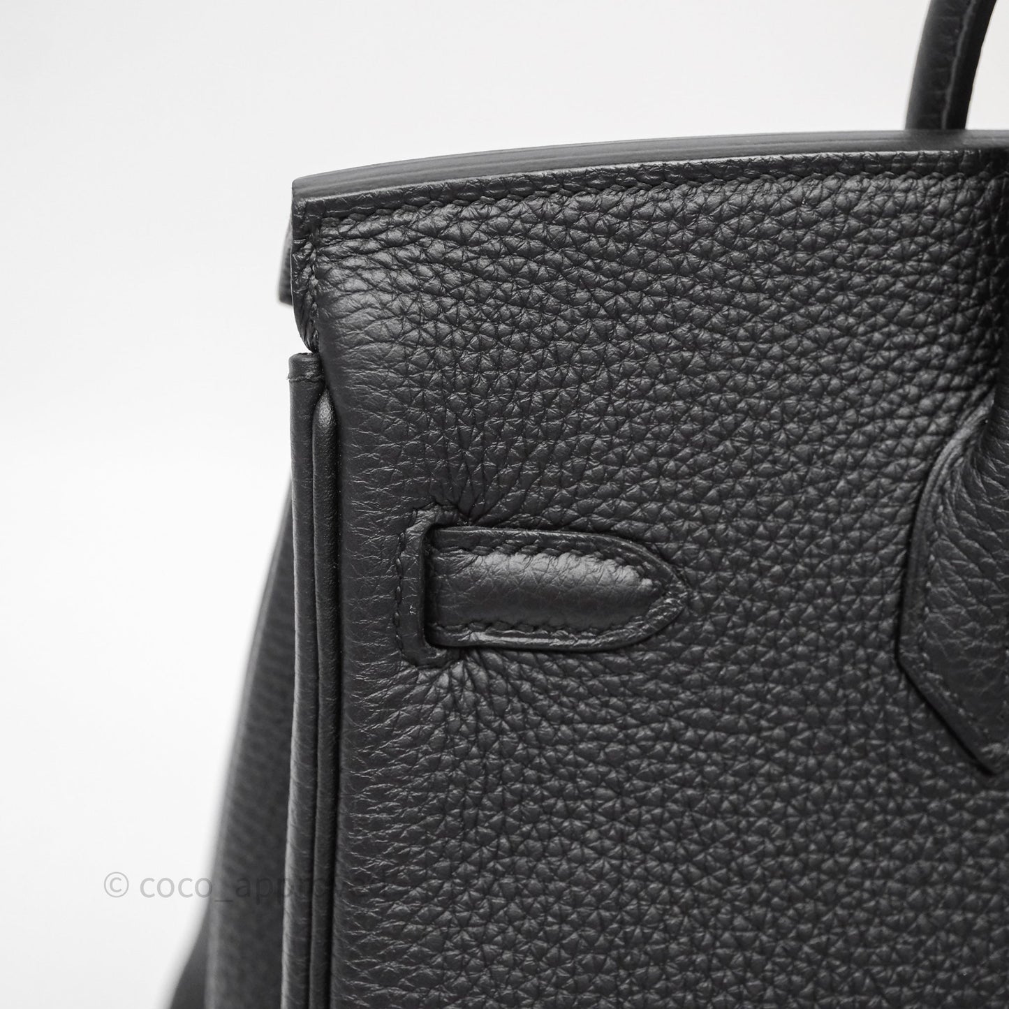 Hermes Birkin 25 Black Noir 89 Togo Gold Hardware