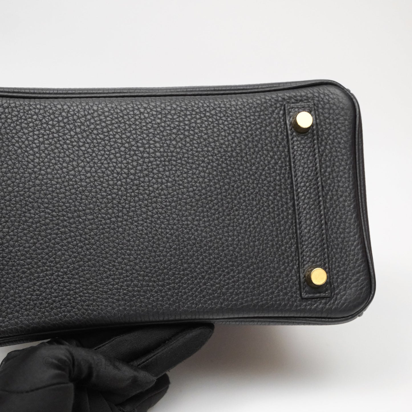 Hermes Birkin 25 Black Noir 89 Togo Gold Hardware