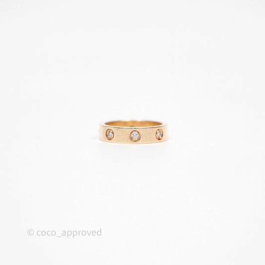 Cartier Love Ring Small Model Diamond Rose Gold