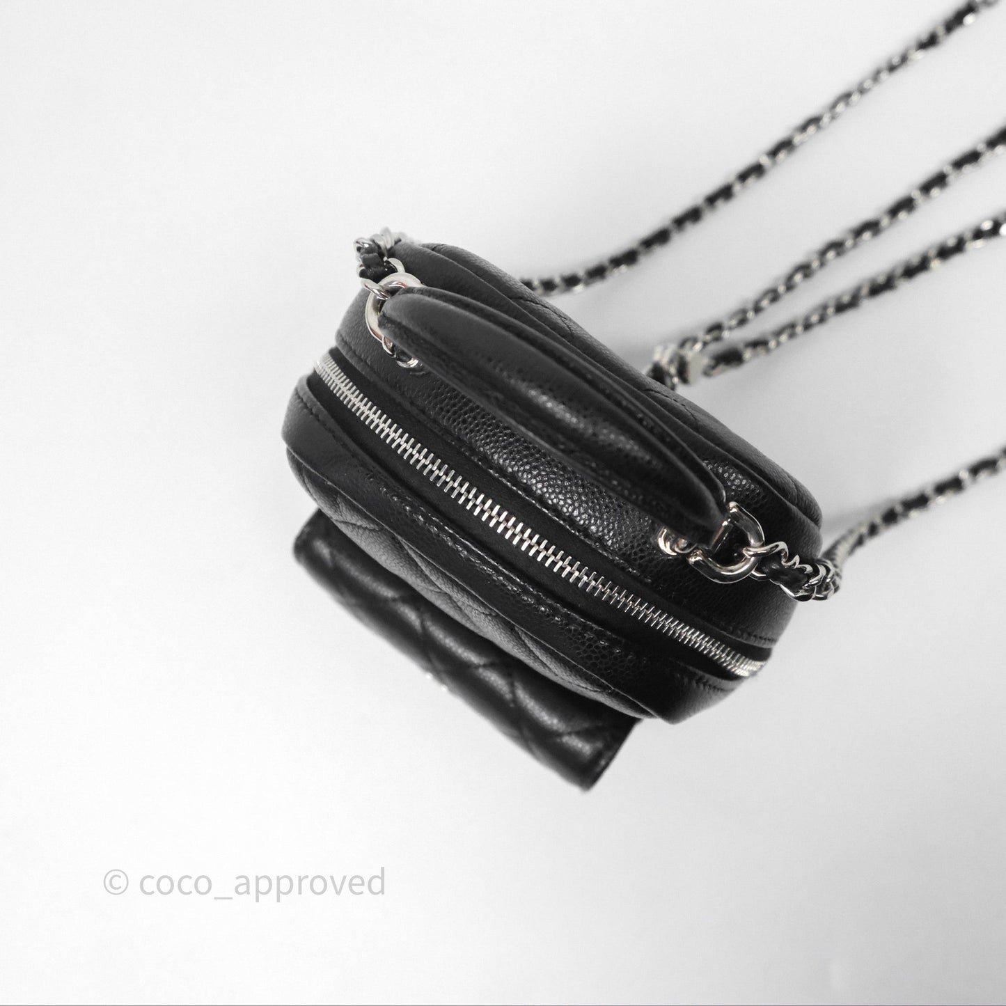 Chanel Classic Mini Backpack Black Caviar Silver Hardware