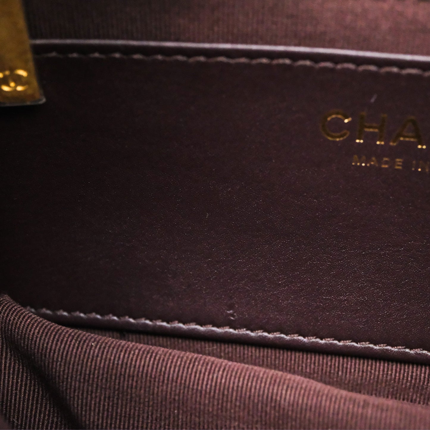 Chanel Small All Slide Adjustable Chain Flap Bag Dark Brown Lambskin Aged Gold Hardware