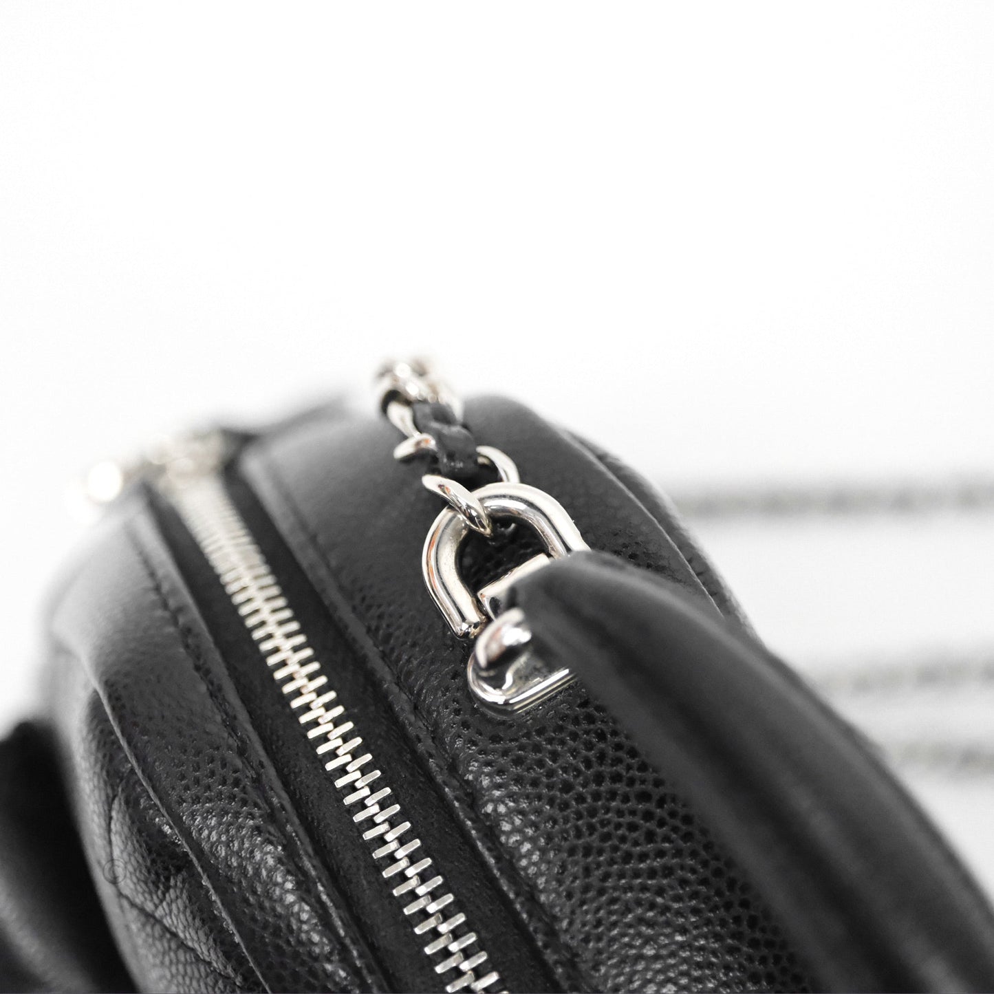 Chanel Classic Mini Backpack Black Caviar Silver Hardware