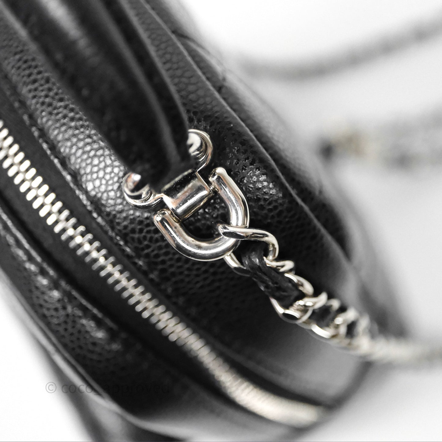 Chanel Classic Mini Backpack Black Caviar Silver Hardware