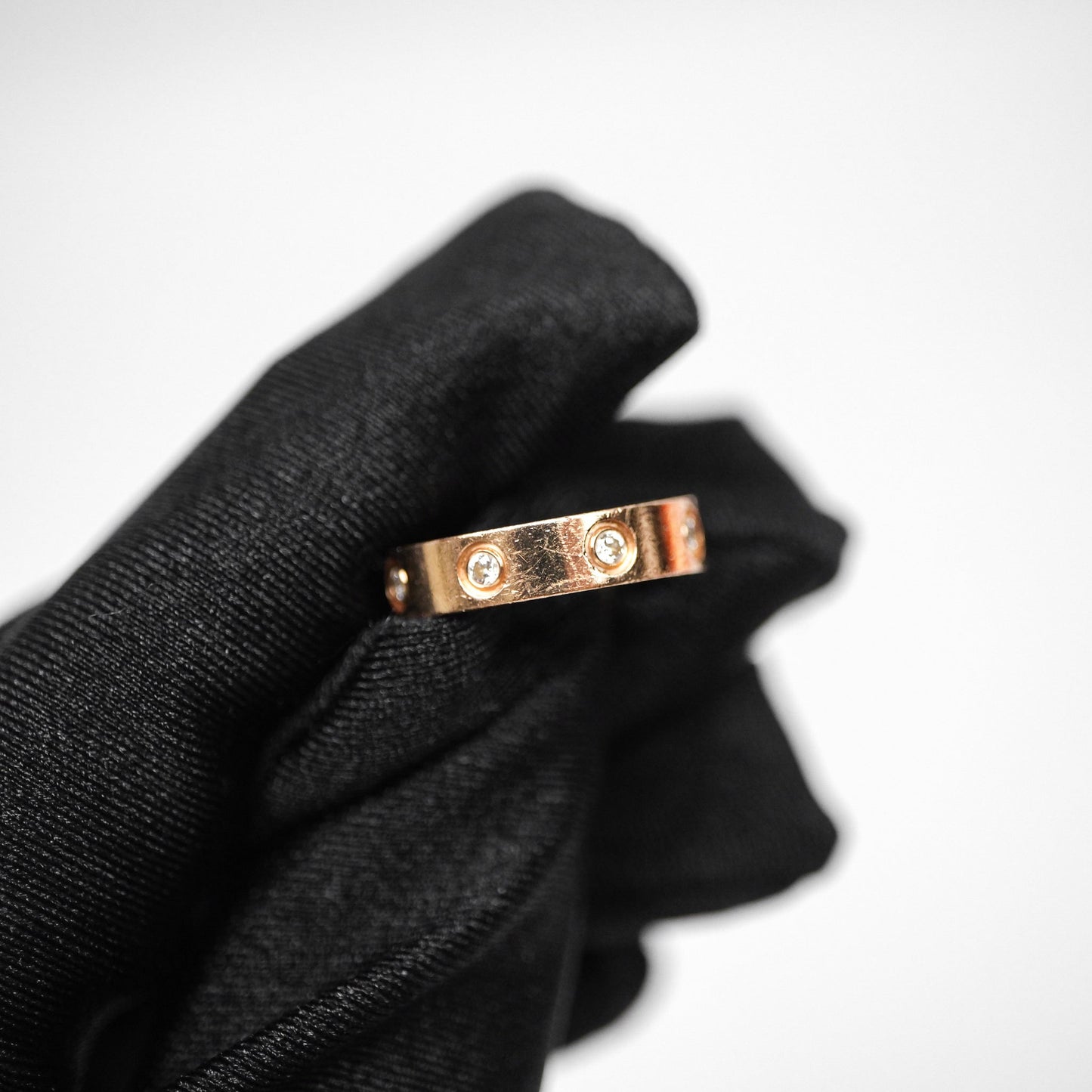 Cartier Love Ring Small Model Diamond Rose Gold