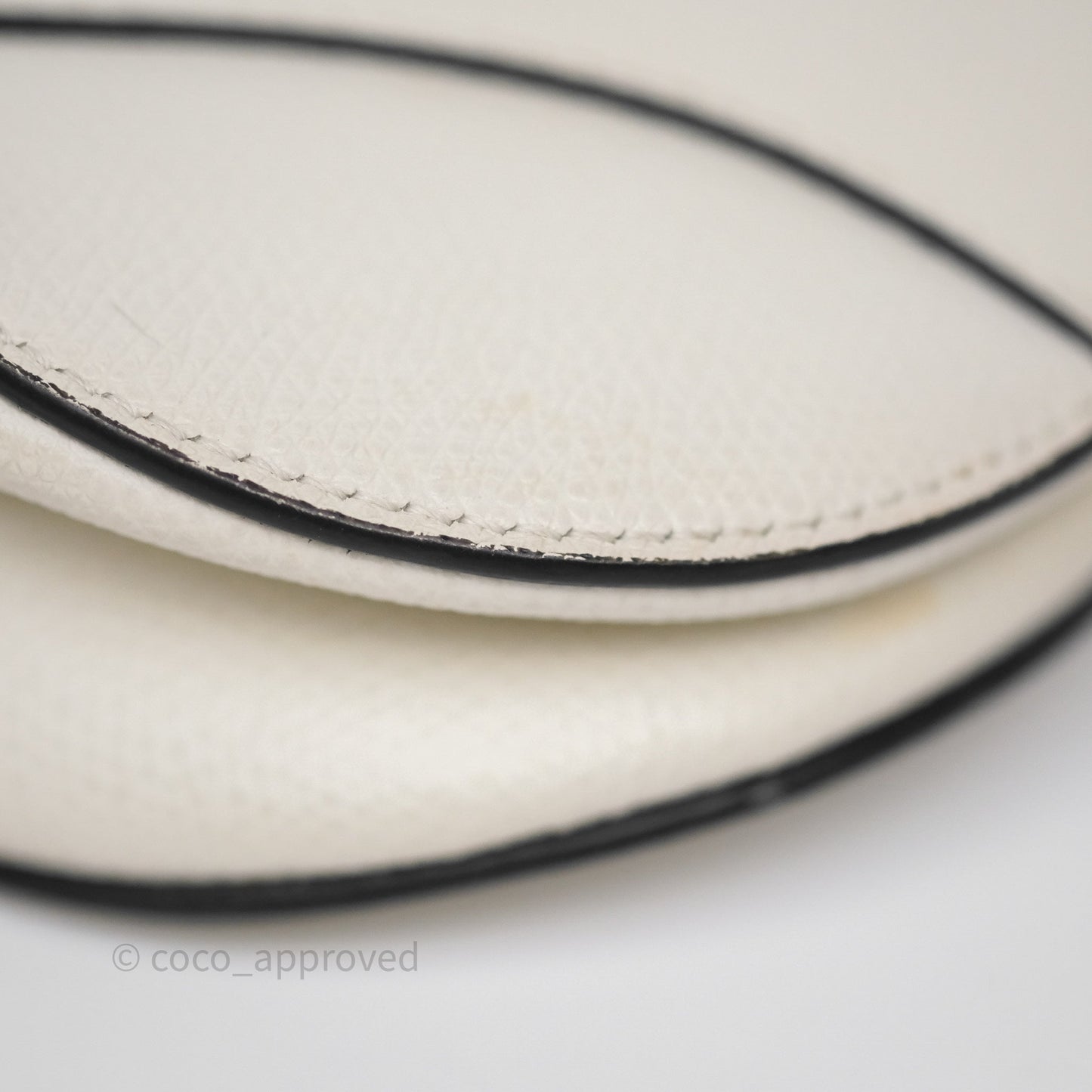 Christian Dior Mini Saddle Bag White Grained Calfskin Gold Hardware