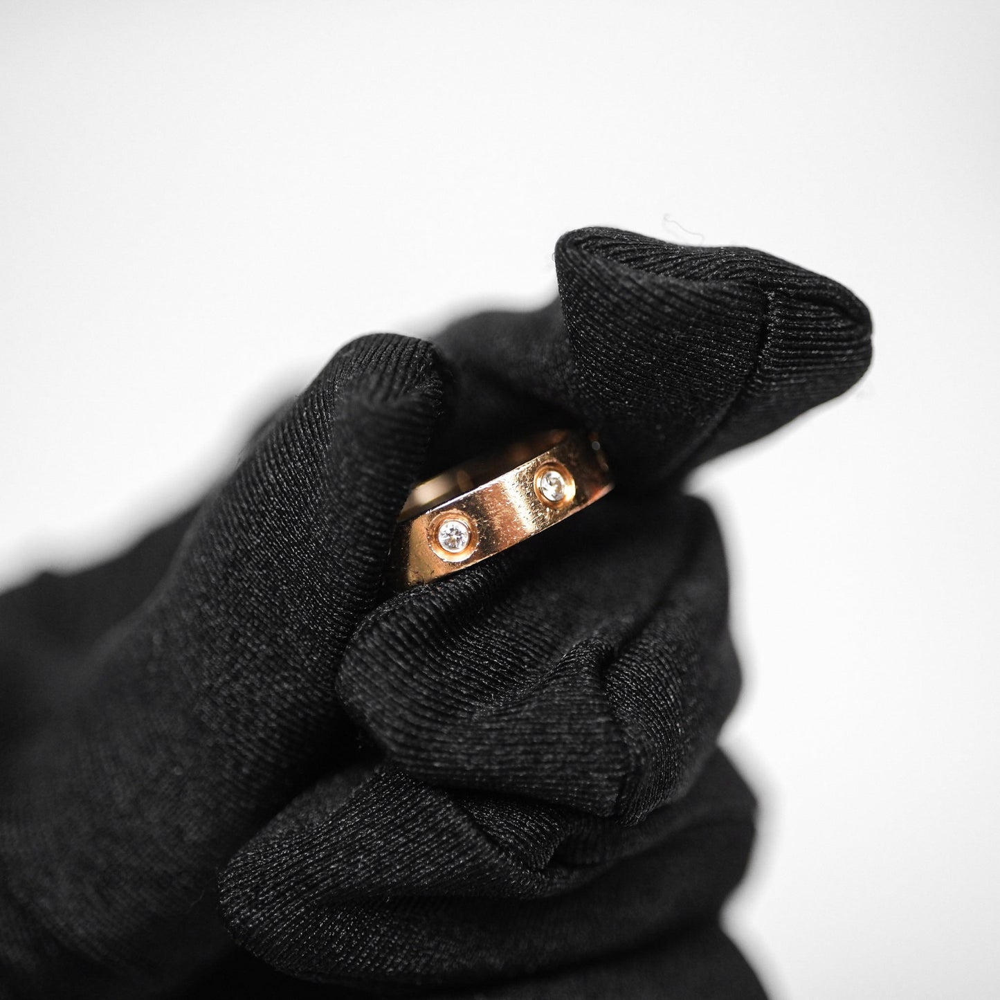 Cartier Love Ring Small Model Diamond Rose Gold