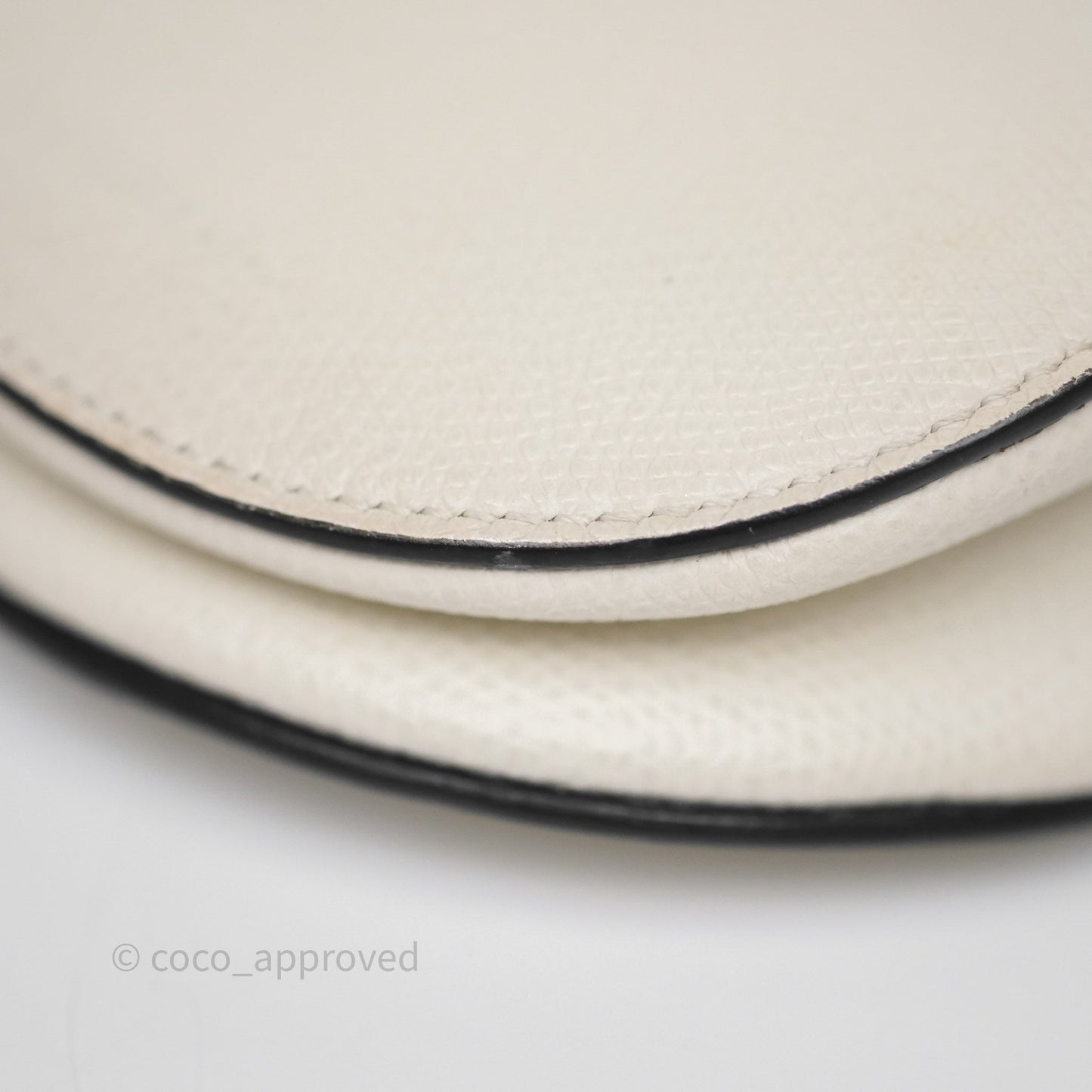 Christian Dior Mini Saddle Bag White Grained Calfskin Gold Hardware