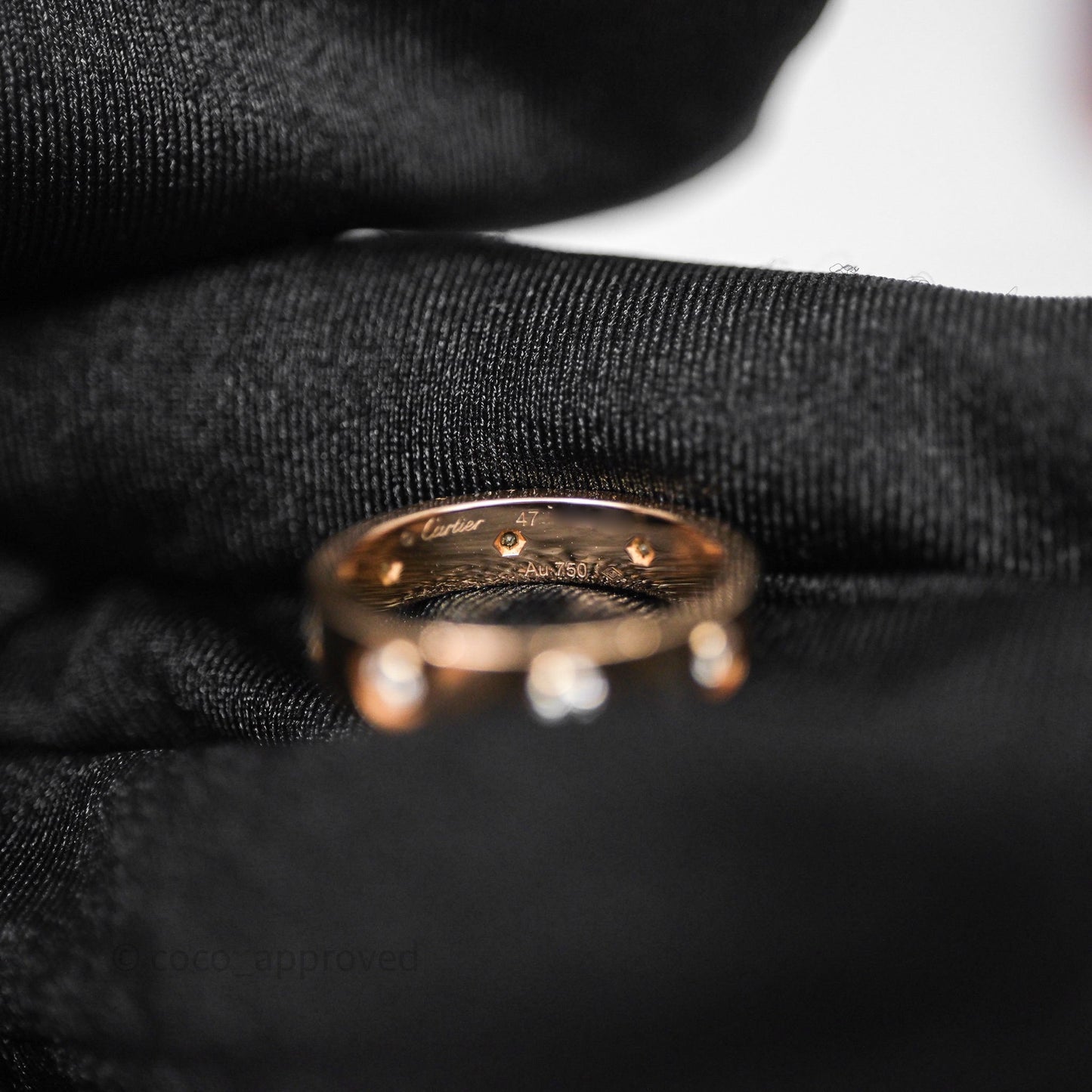 Cartier Love Ring Small Model Diamond Rose Gold