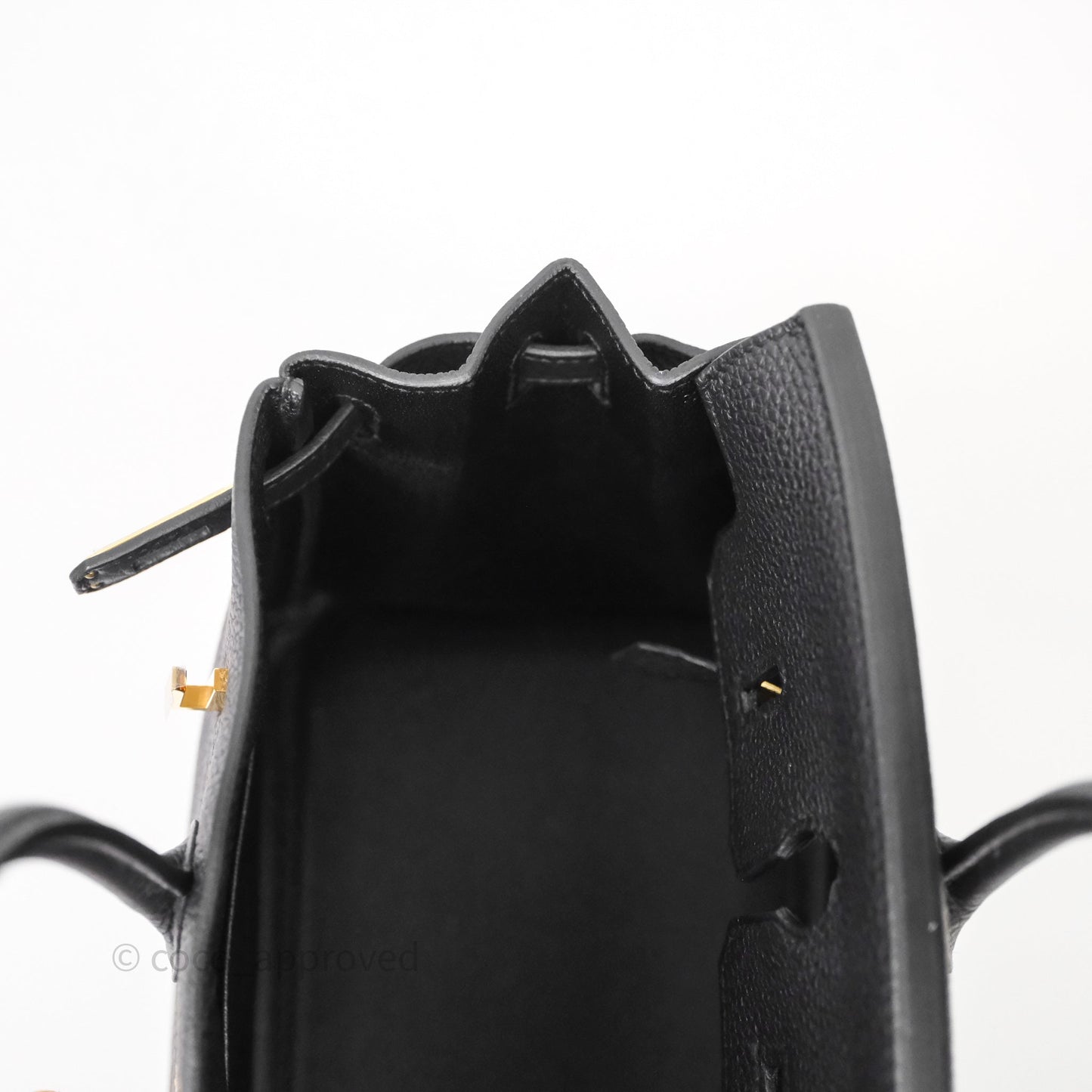 Hermes Birkin 25 Black Noir 89 Togo Gold Hardware