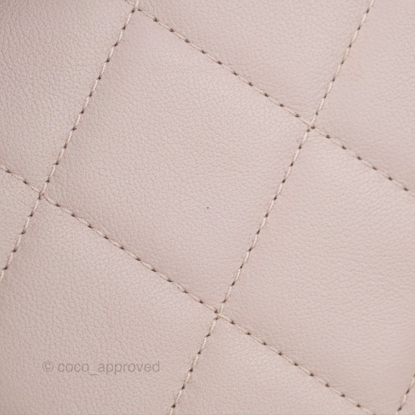 Chanel Small Coco Lady Quilted Flap Bag With Top Handle Light Pink Calfskin Gold Hardware