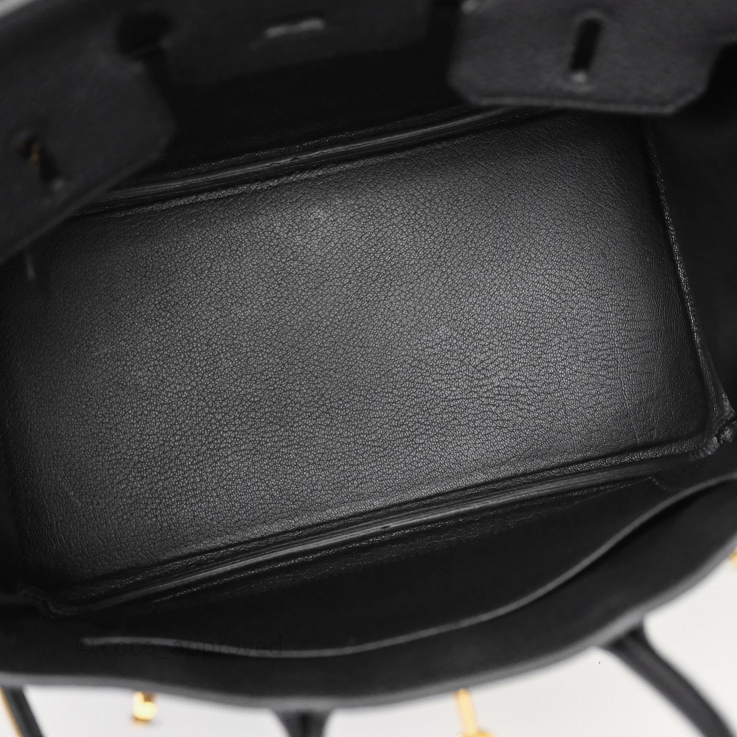 Hermes Birkin 25 Black Noir 89 Togo Gold Hardware