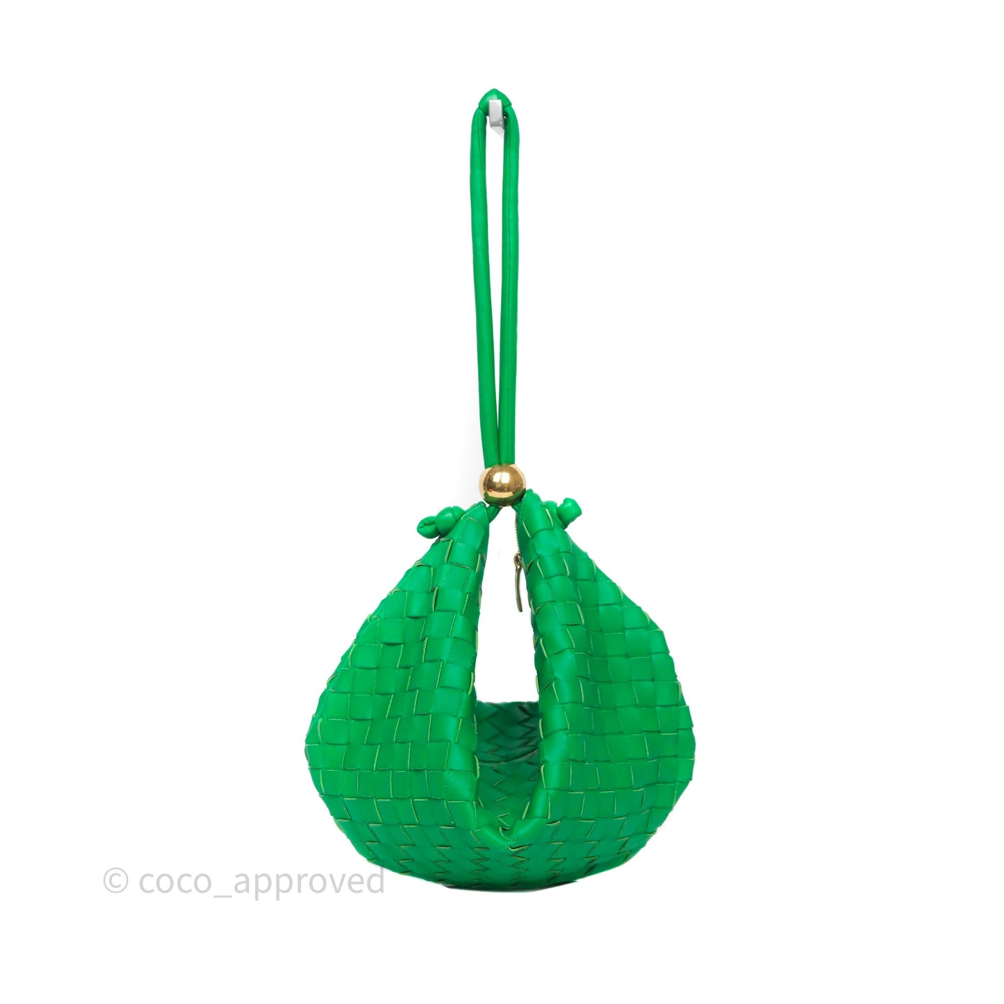 Bottega Veneta Medium Turn Pouch Nappa Intrecciato Parakeet Green