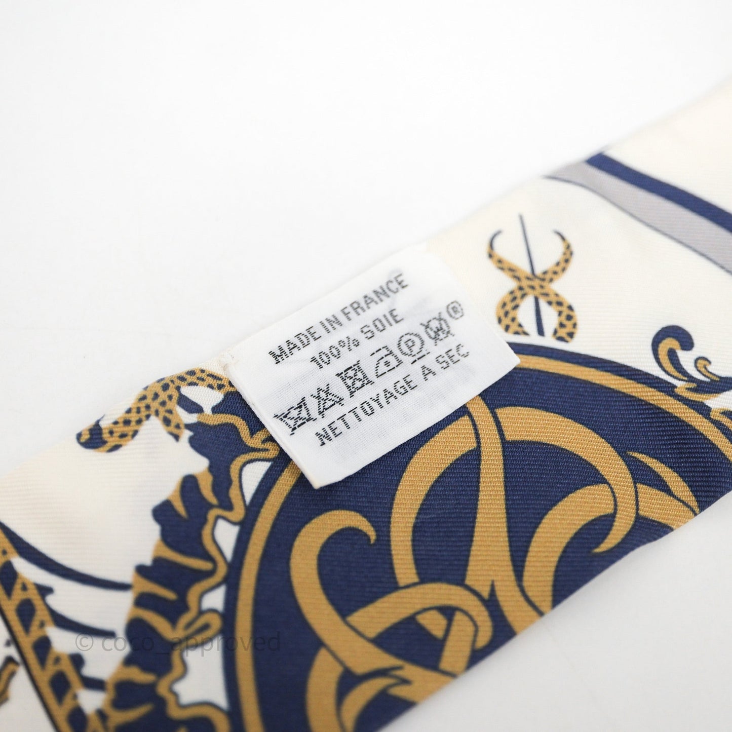 Hermes Ex-Libris Silk Twilly