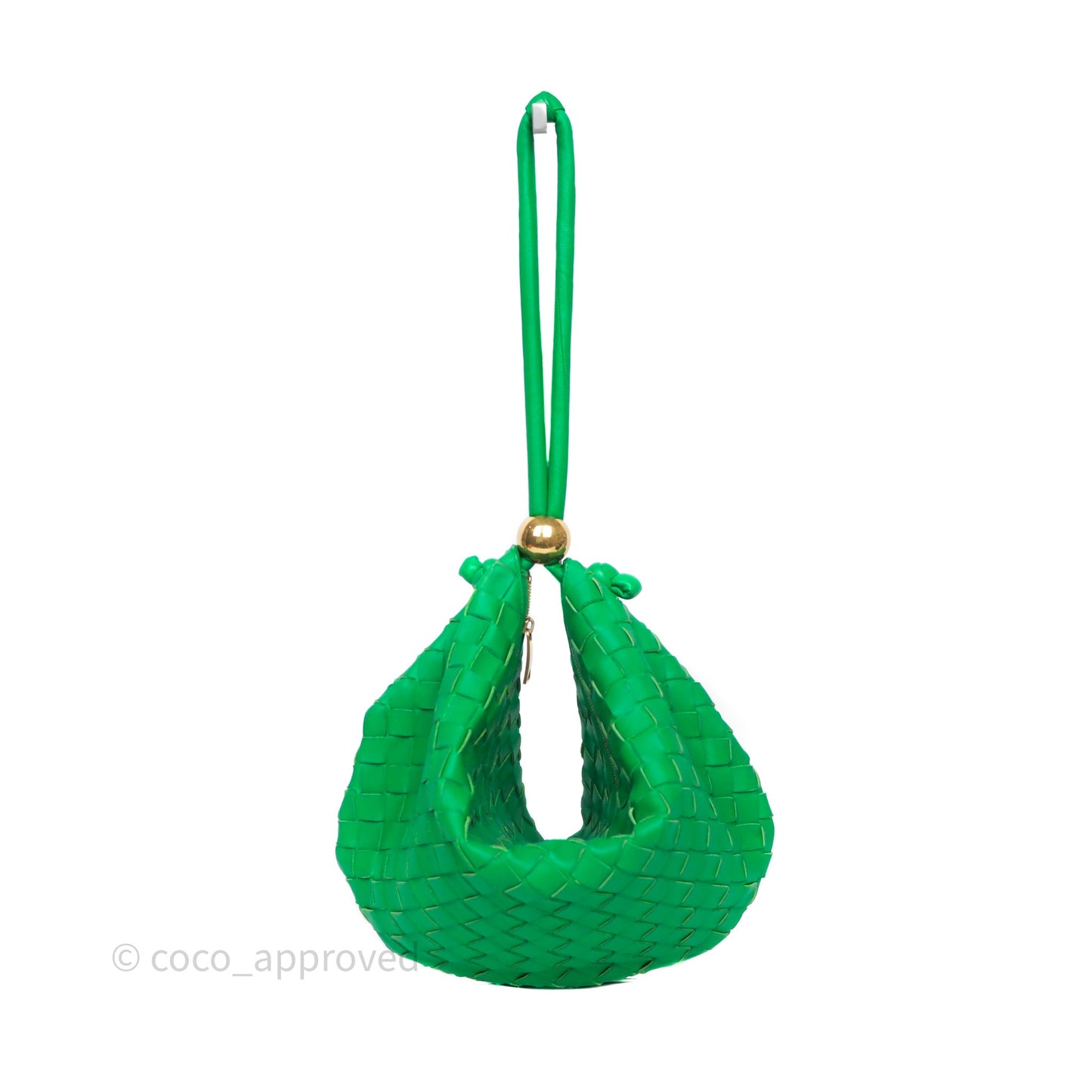 Bottega Veneta Medium Turn Pouch Nappa Intrecciato Parakeet Green