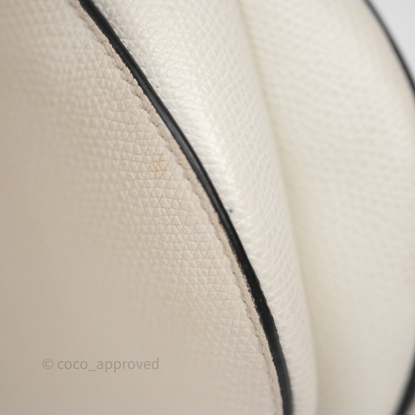 Christian Dior Mini Saddle Bag White Grained Calfskin Gold Hardware
