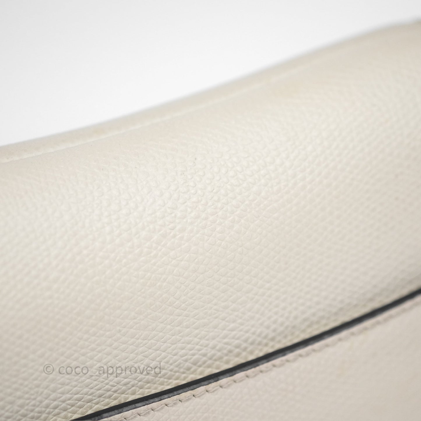 Christian Dior Mini Saddle Bag White Grained Calfskin Gold Hardware