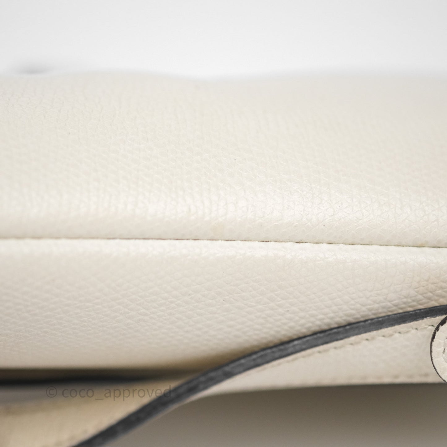 Christian Dior Mini Saddle Bag White Grained Calfskin Gold Hardware