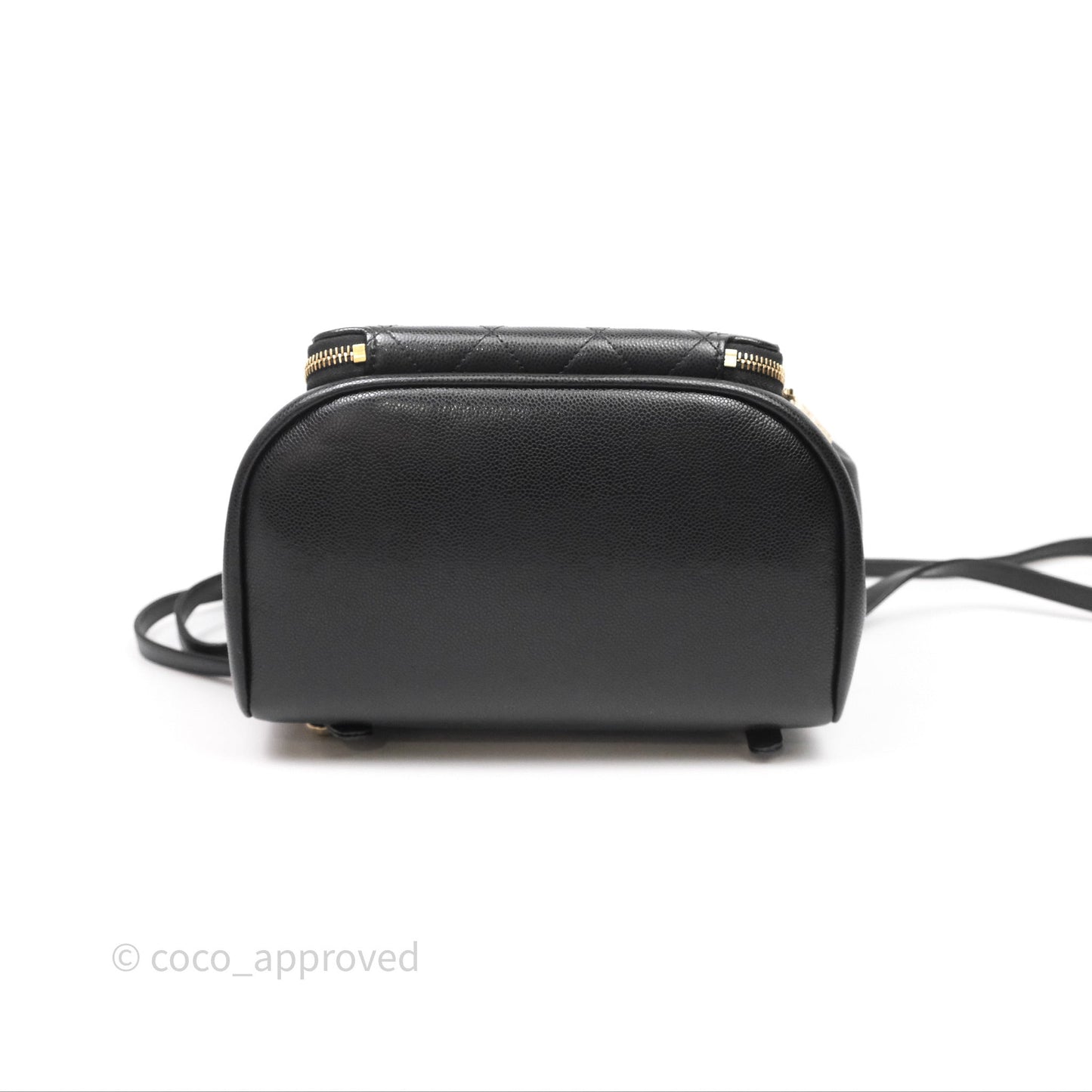 Chanel Quilted Business Affinity Backpack Black Caviar Gold Hardware