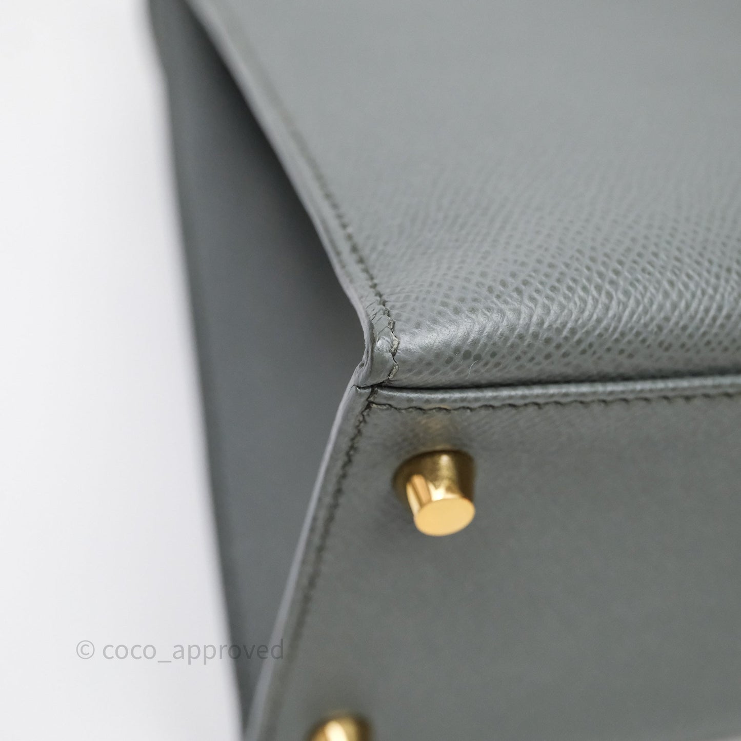 Hermès Kelly 28 Sellier Vert Amanda 63 Epsom Gold Hardware