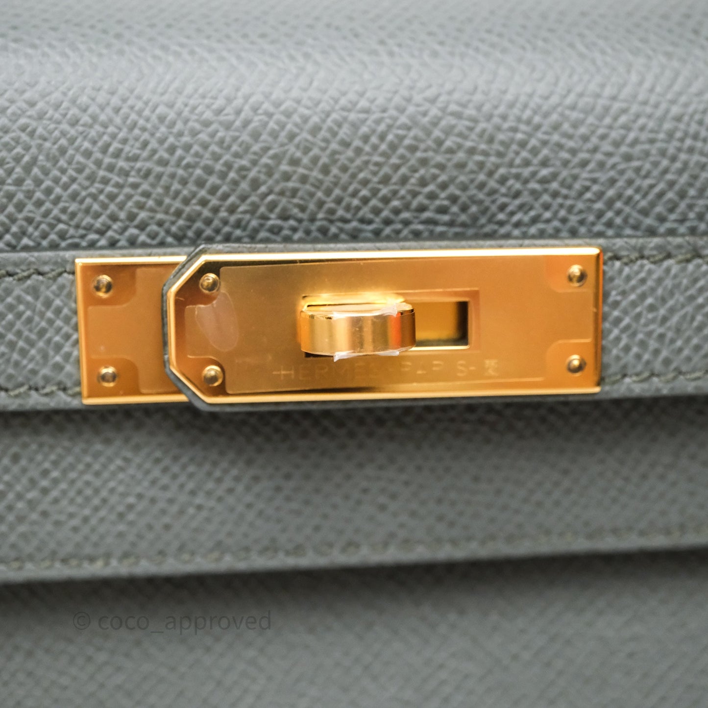Hermès Kelly 28 Sellier Vert Amanda 63 Epsom Gold Hardware