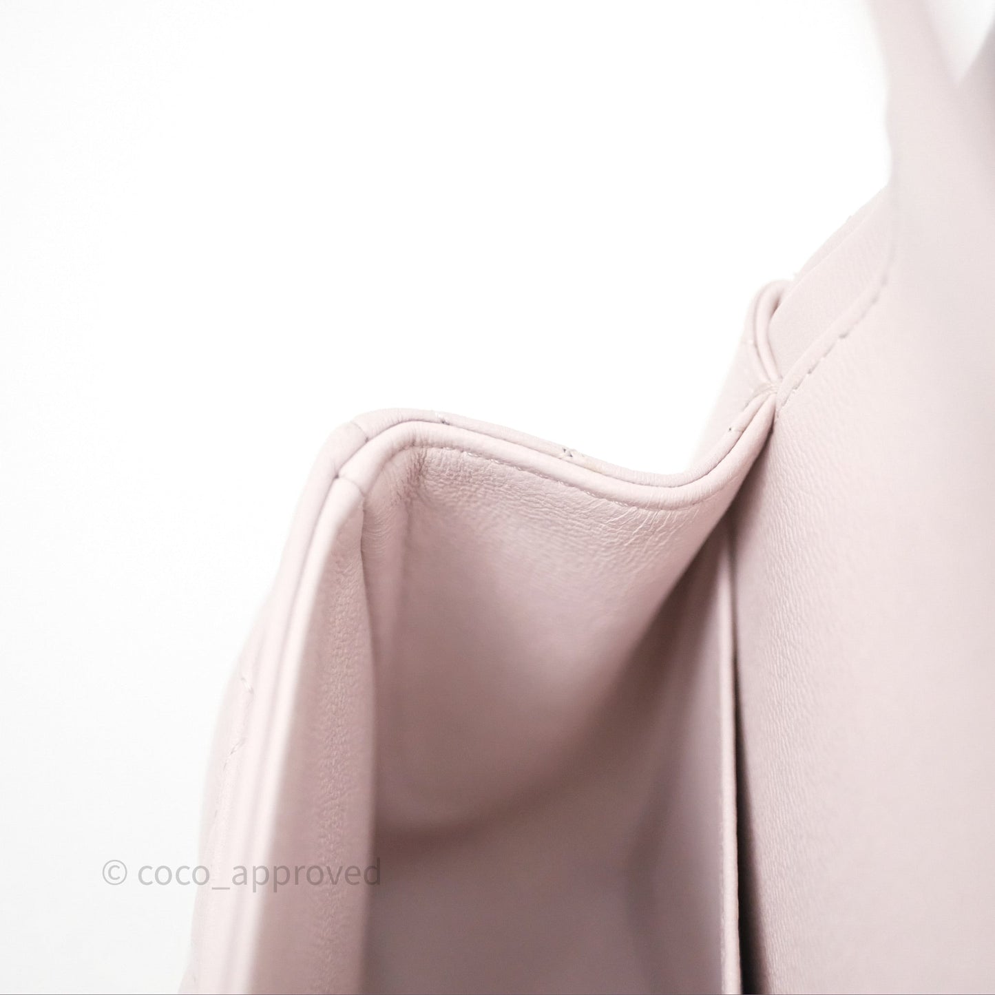 Chanel Small Classic Quilted Flap Lilac Lambskin Silver Hardware