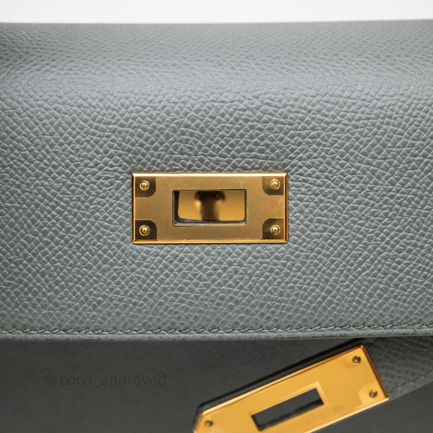 Hermès Kelly 28 Sellier Vert Amanda 63 Epsom Gold Hardware