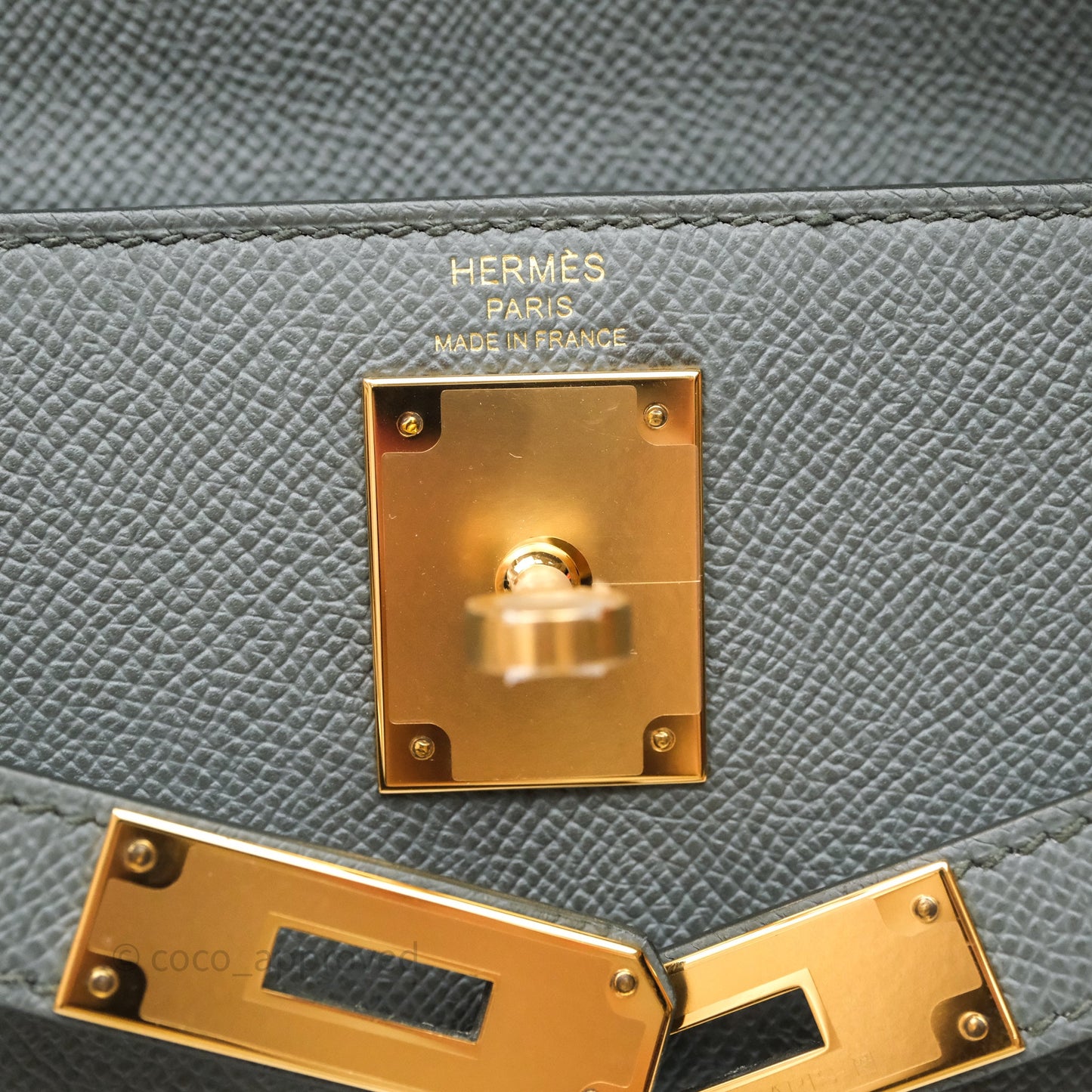 Hermès Kelly 28 Sellier Vert Amanda 63 Epsom Gold Hardware