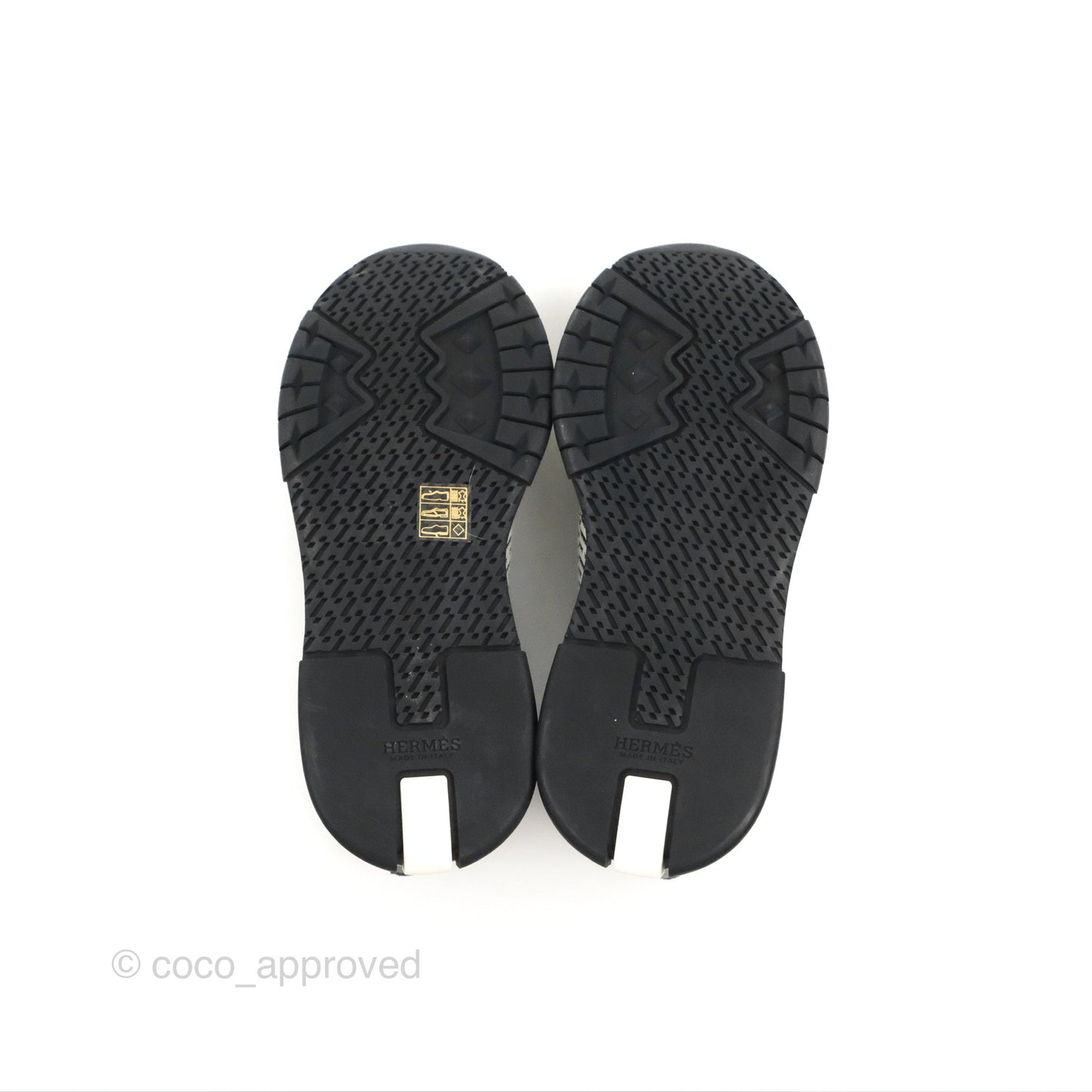 Hermès Addict Sneaker Knit/ Suede Black Size 37.5