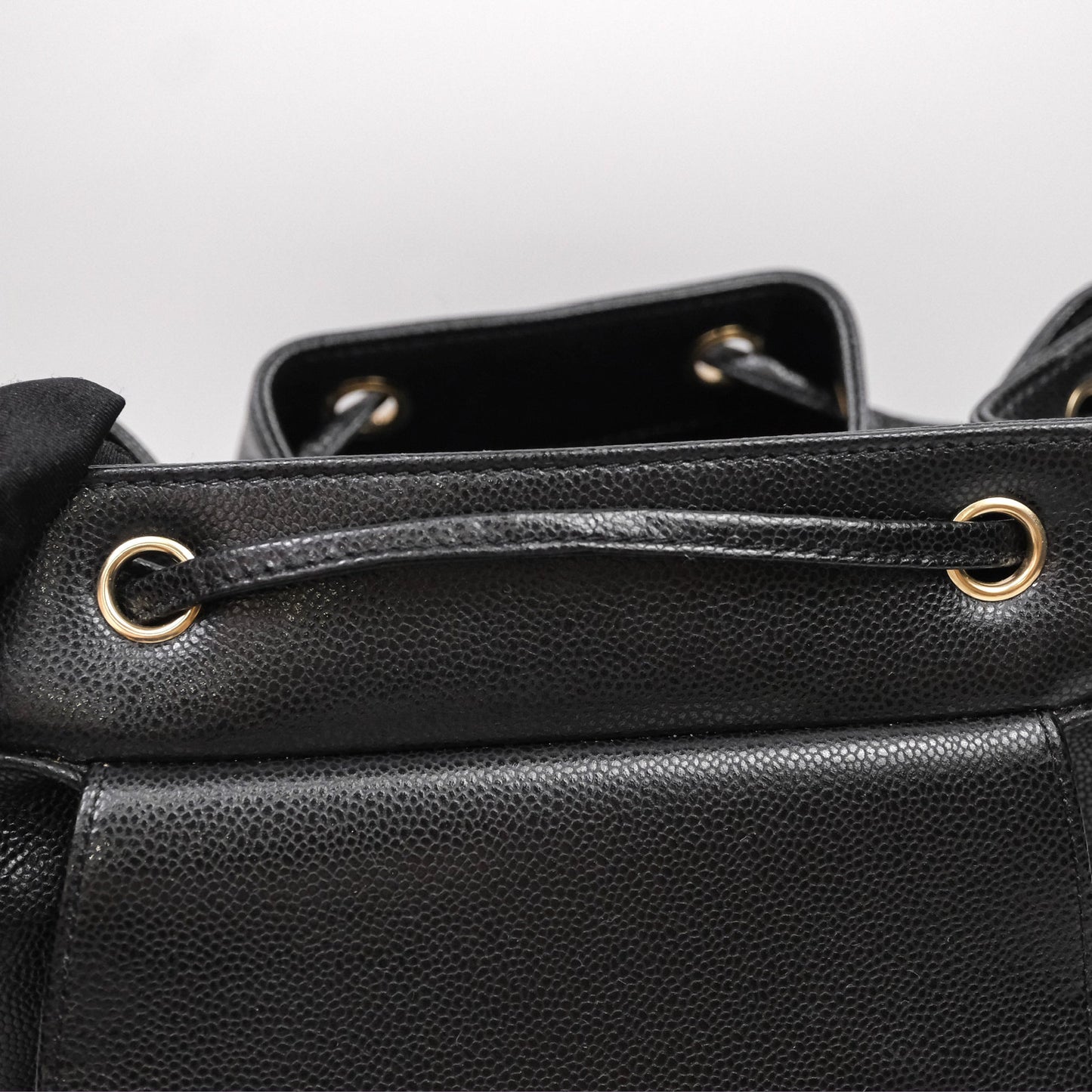 Chanel Quilted Business Affinity Backpack Black Caviar Gold Hardware