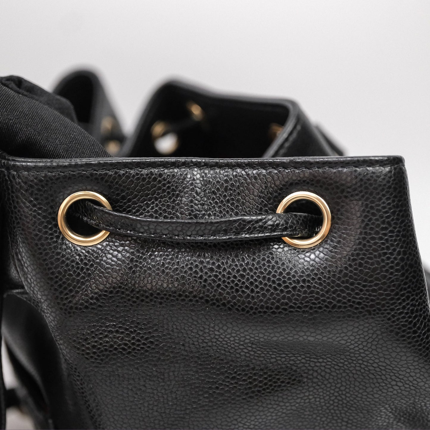 Chanel Quilted Business Affinity Backpack Black Caviar Gold Hardware