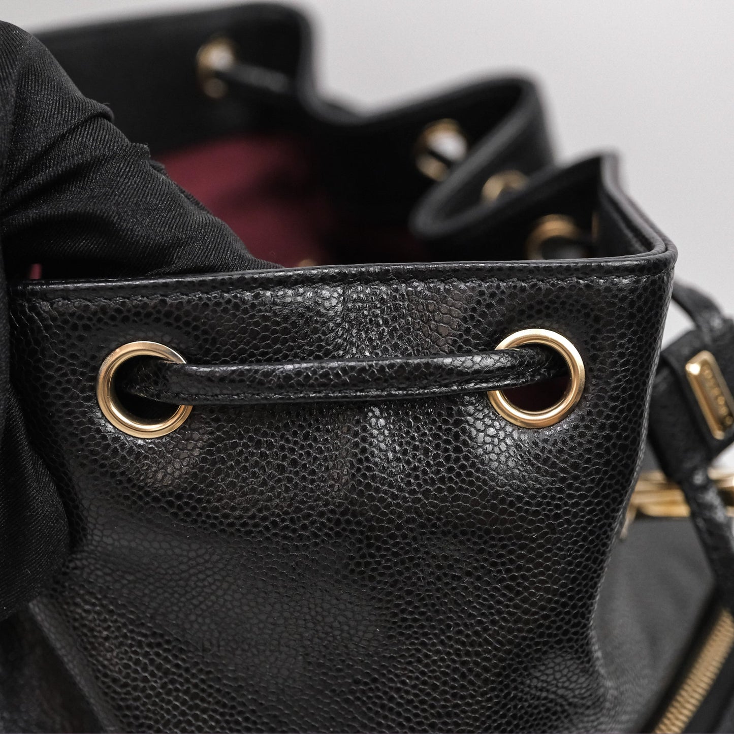 Chanel Quilted Business Affinity Backpack Black Caviar Gold Hardware