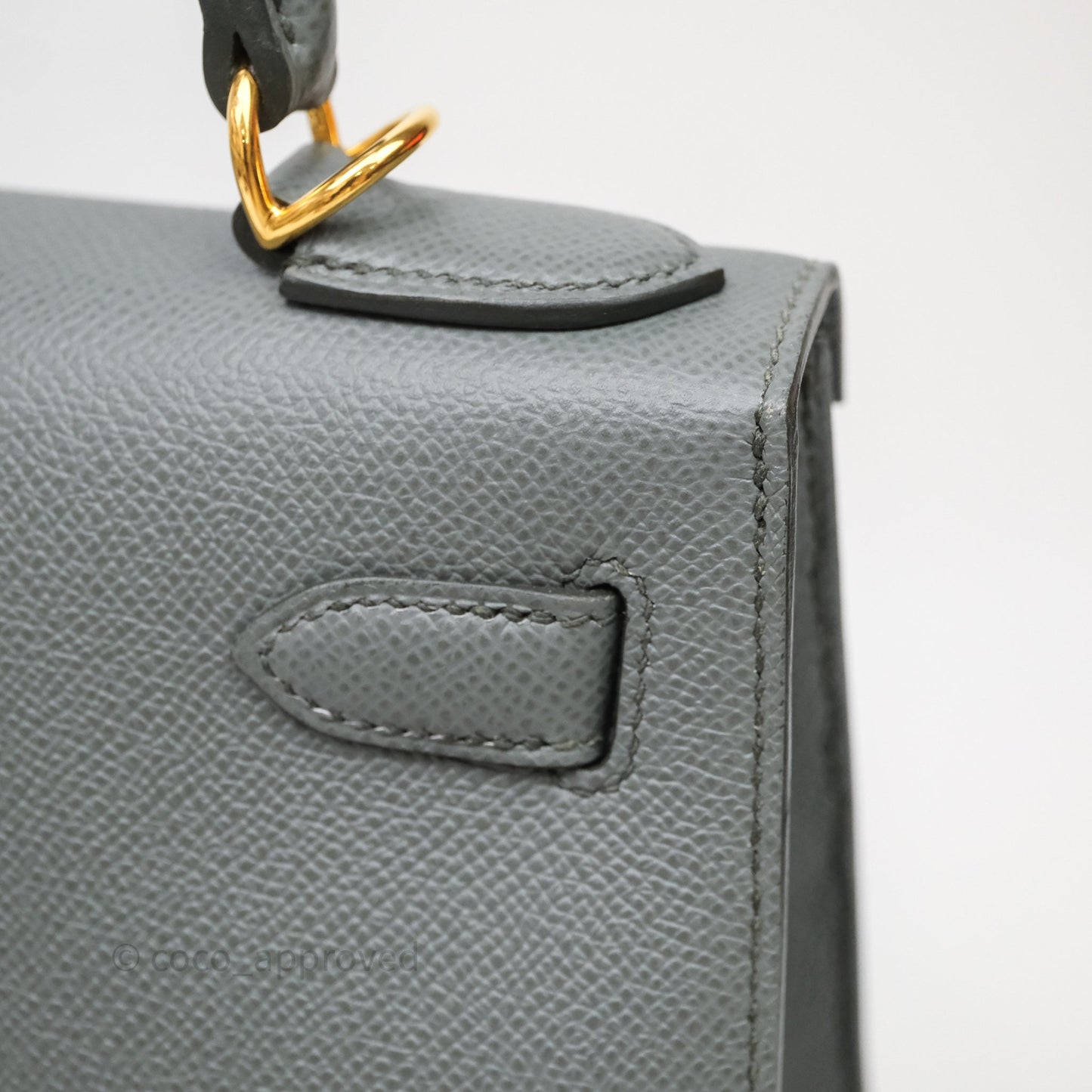 Hermès Kelly 28 Sellier Vert Amanda 63 Epsom Gold Hardware