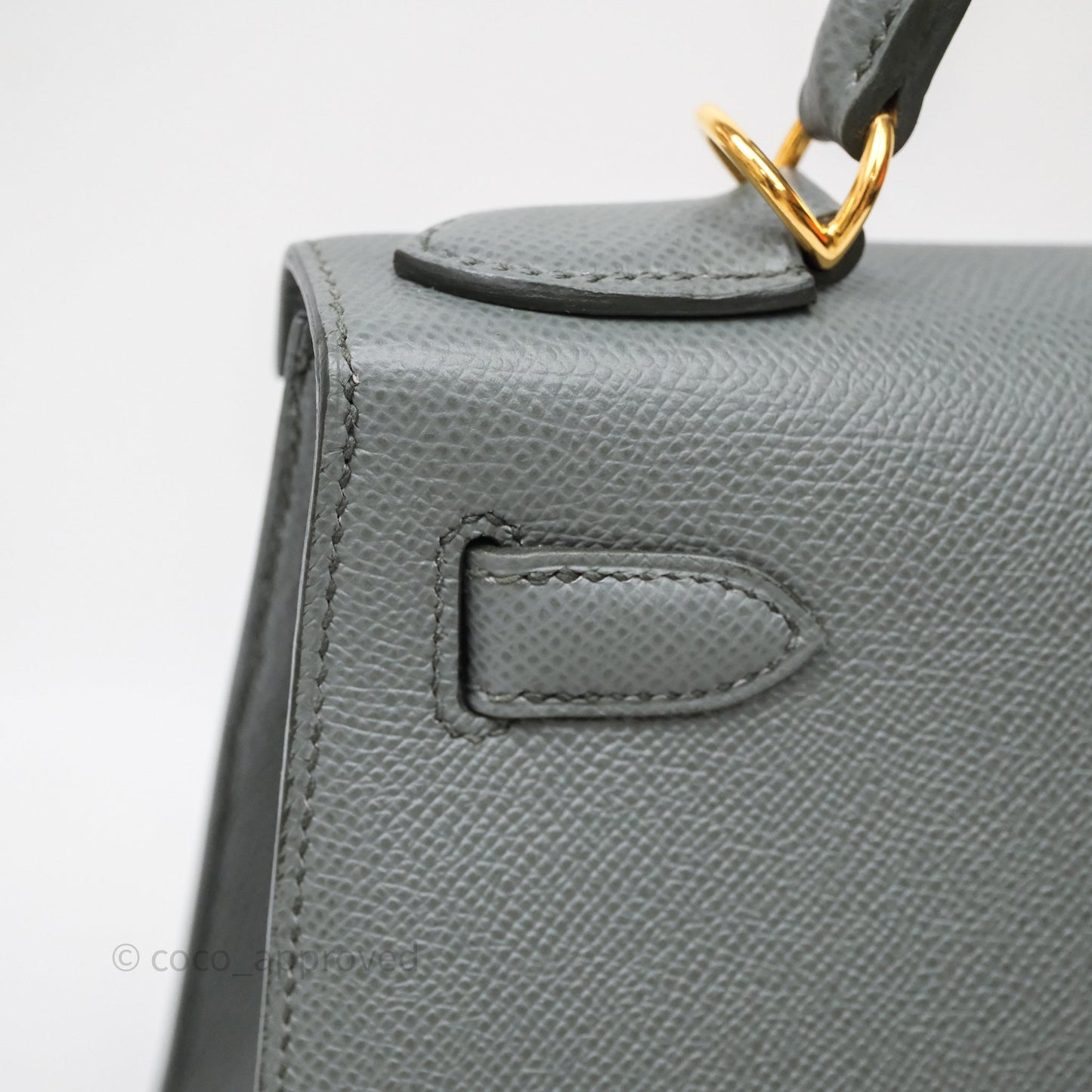 Hermès Kelly 28 Sellier Vert Amanda 63 Epsom Gold Hardware