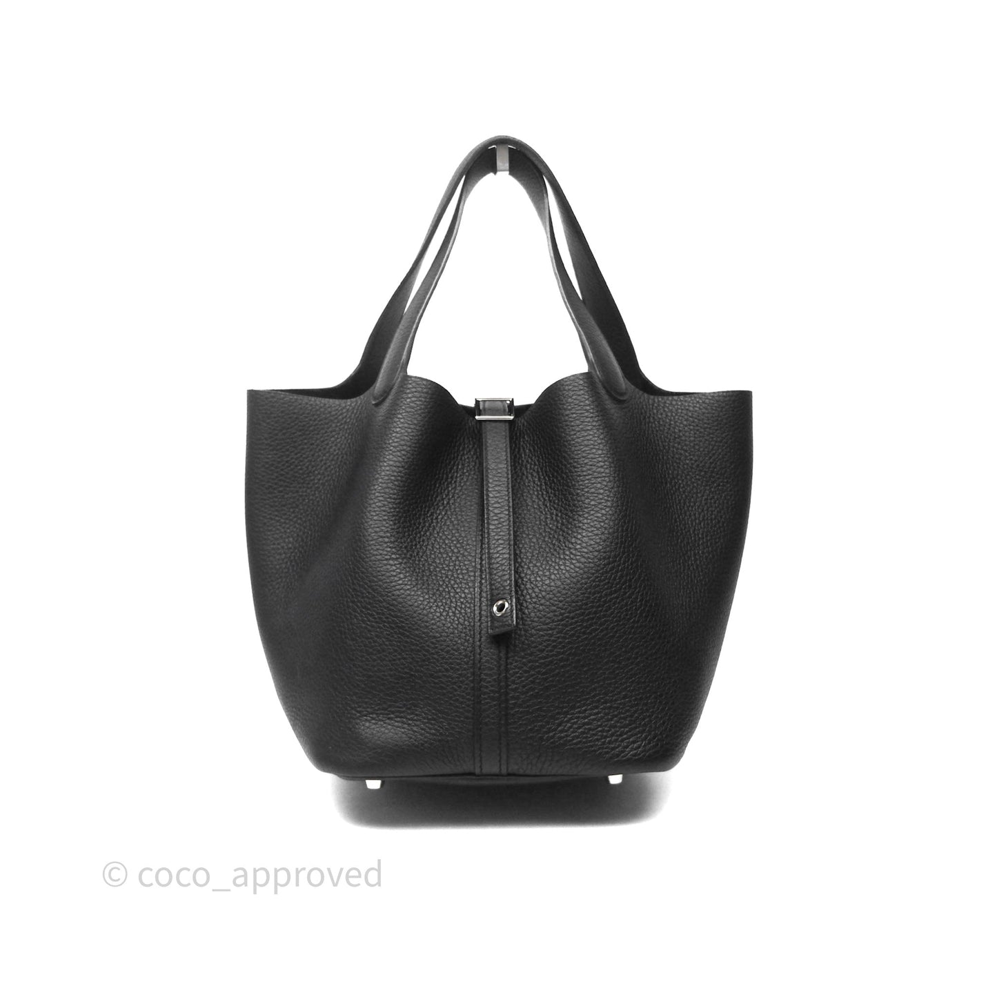 Hermès Picotin 22 Black Noir 89 Clemence Palladium Hardware