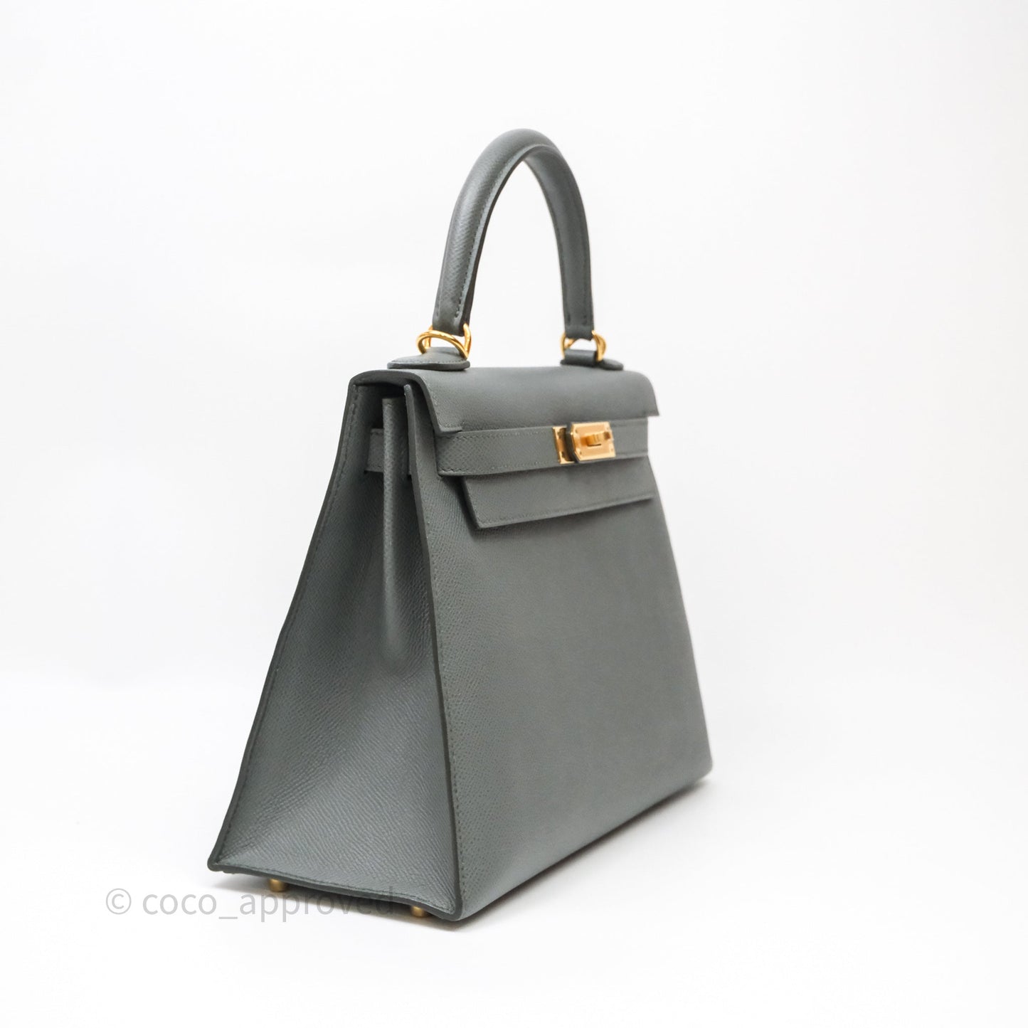 Hermès Kelly 28 Sellier Vert Amanda 63 Epsom Gold Hardware